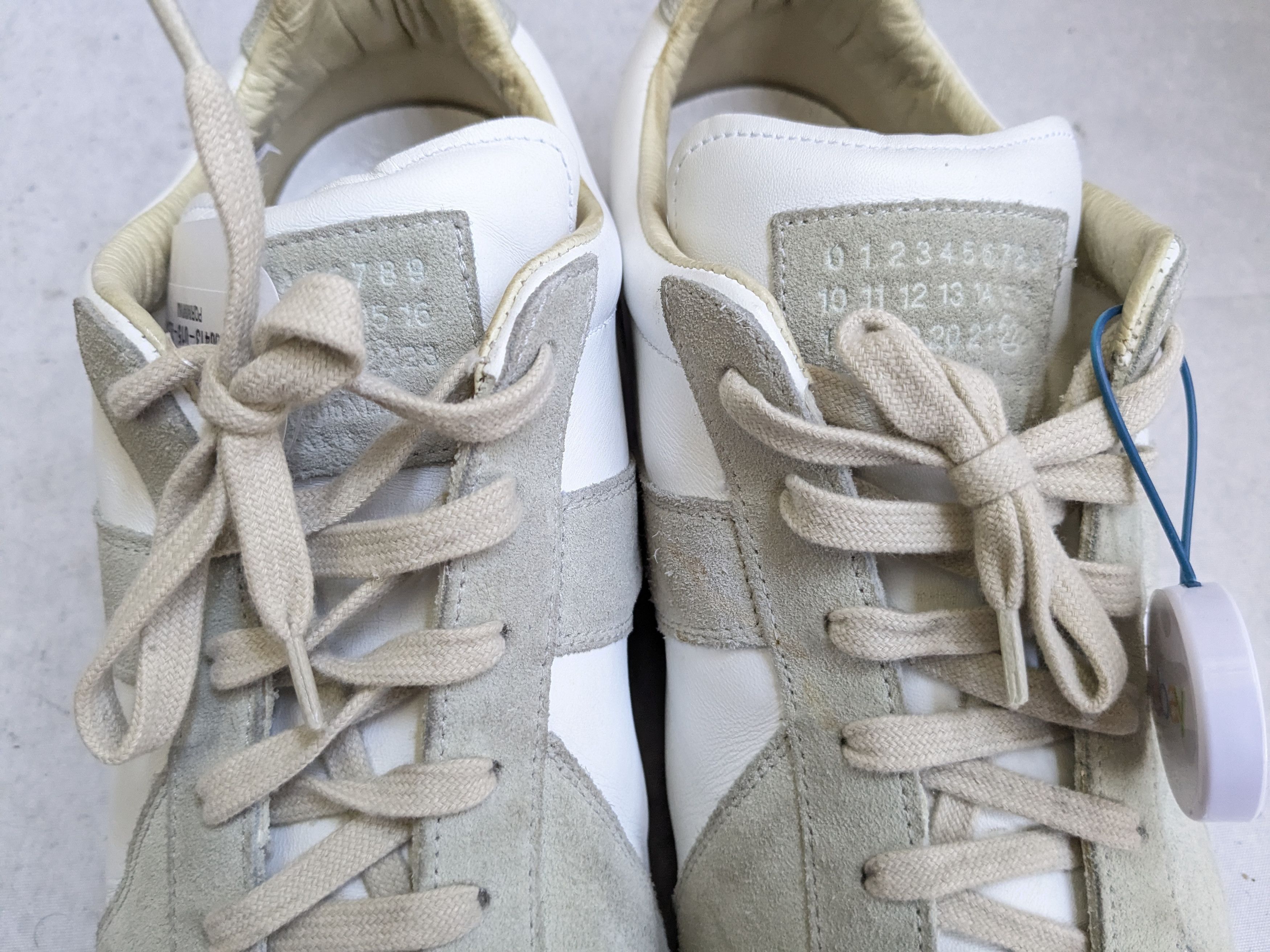 Maison Margiela Maison Margiela Replica GAT White Gray 12 45 Low Tops Size US 12 / EU 45 - 2 Thumbnail