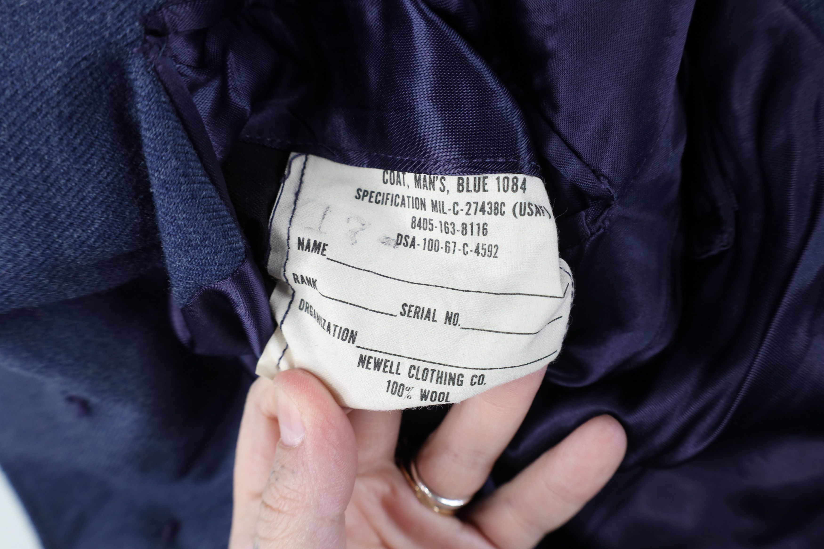 Vintage Vintage 60s Vietnam War Blue 1084 Officer Jacket Coat USA Size US L / EU 52-54 / 3 - 12 Thumbnail