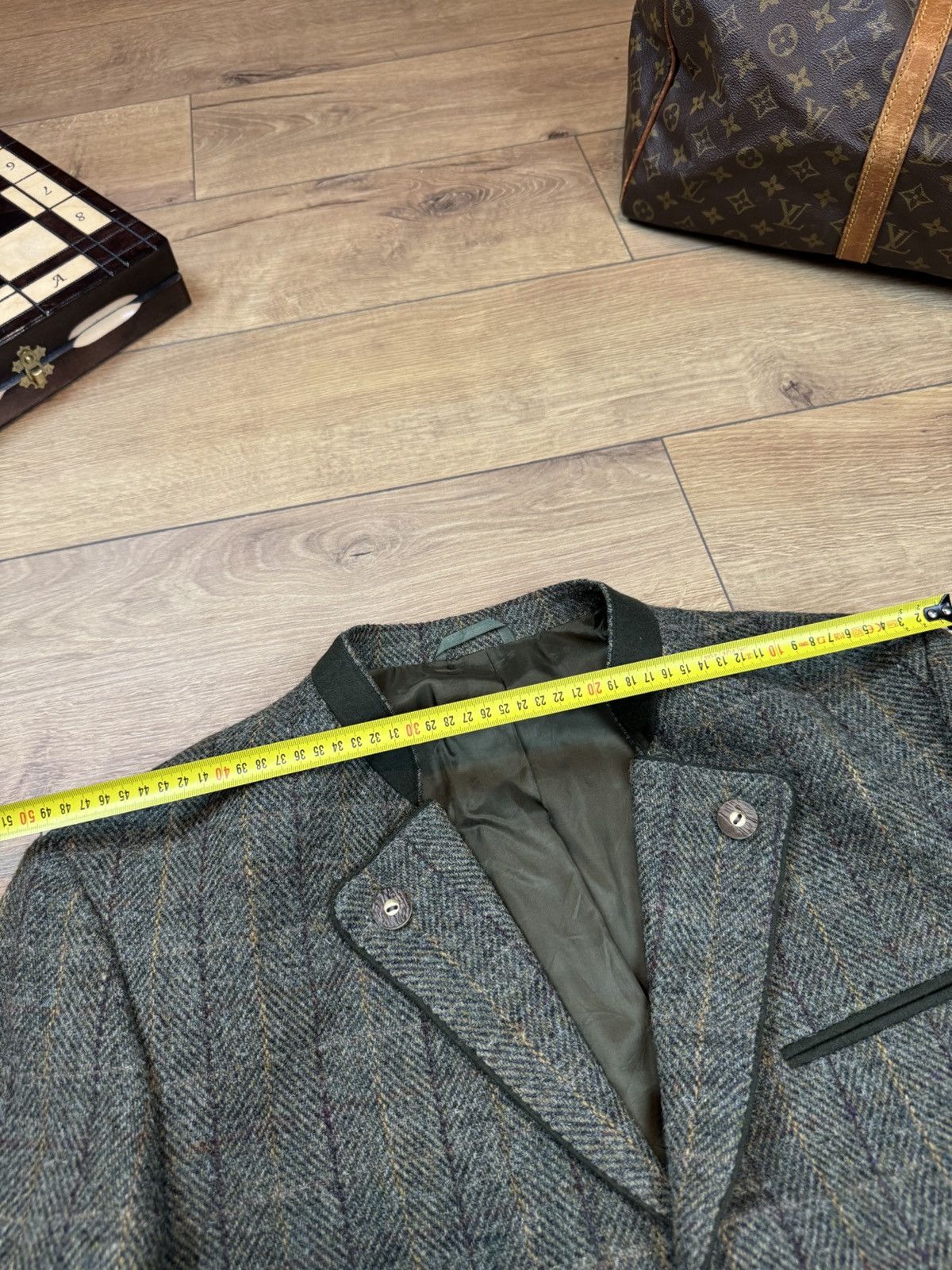 Harris Tweed Vintage wool blazer Harris Tweed original luxury item Size 46L - 7 Thumbnail
