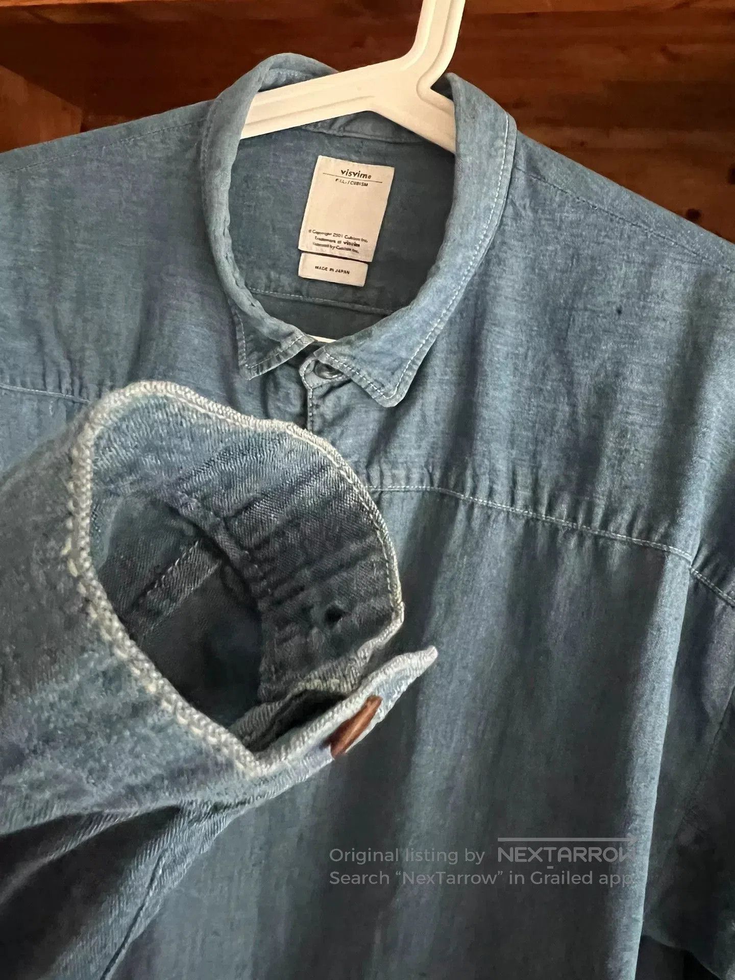 Visvim visvim kerchief border tunic indigo long sleeve. Size US M / EU 48-50 / 2 - 6 Thumbnail
