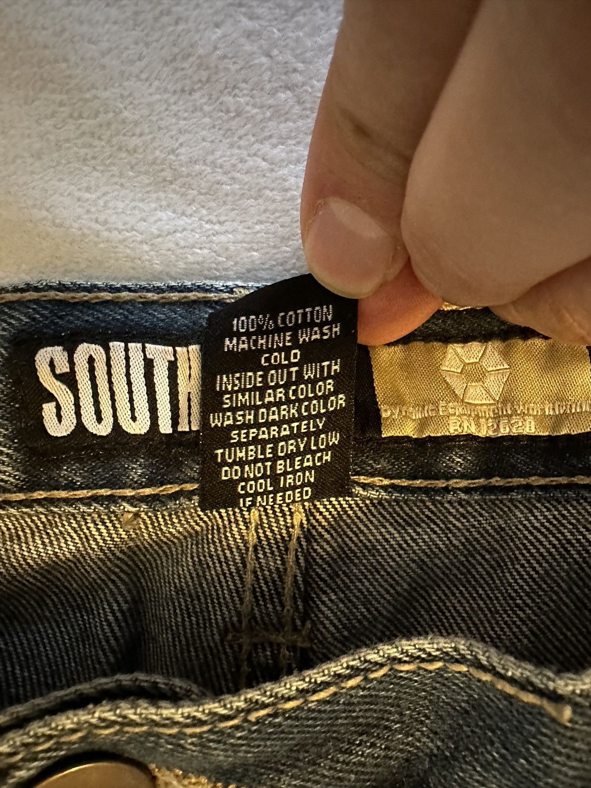 Southpole × Vintage Vintage Southpole Jeans Mens 38x27 Med Wash Baggy Wide l Size US 38 / EU 54 - 4 Thumbnail