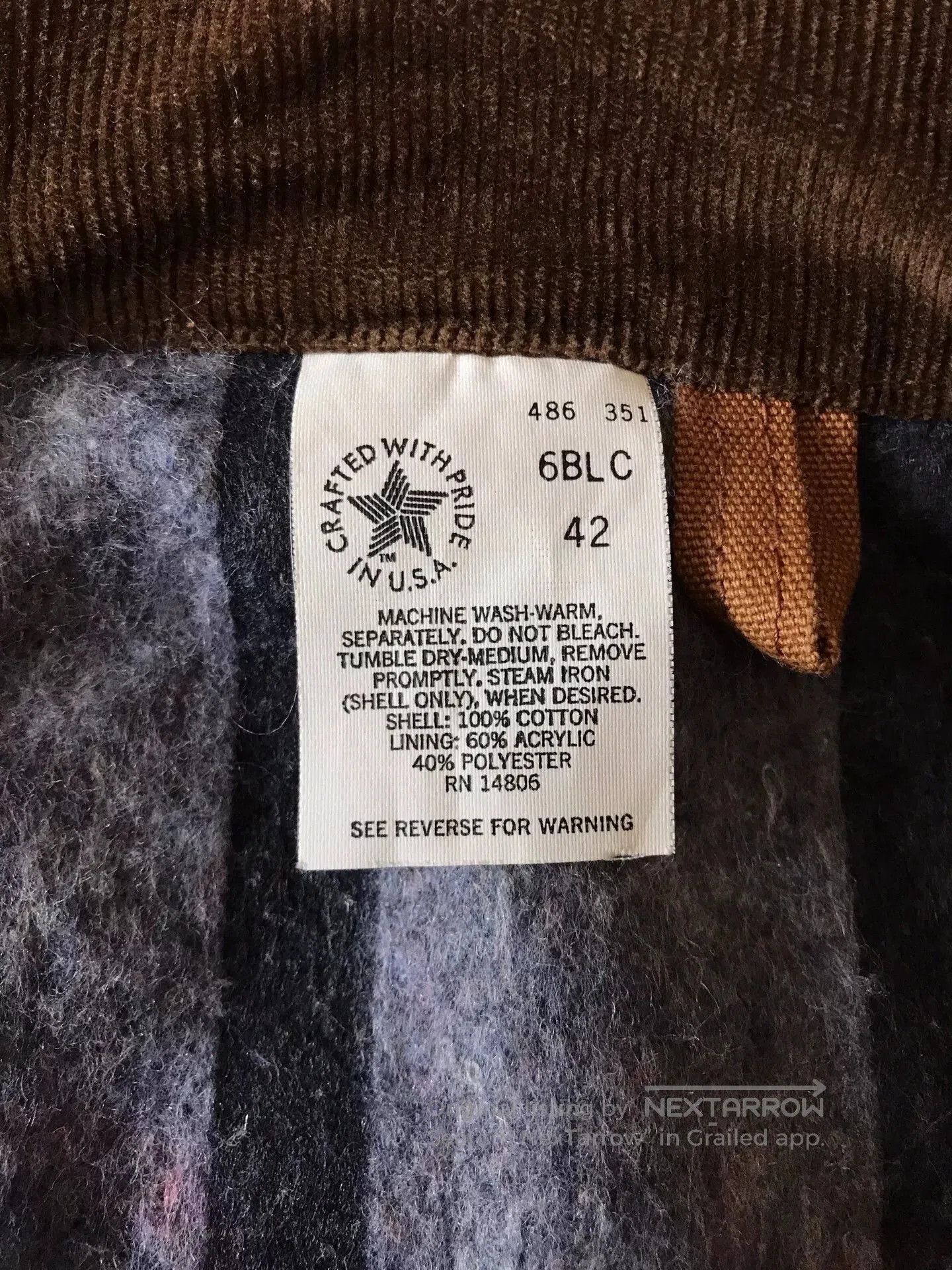 Carhartt 80s Carhartt 6BLC Brown Canvas Jacket. Size US XS / EU 42 / 0 - 9 Thumbnail