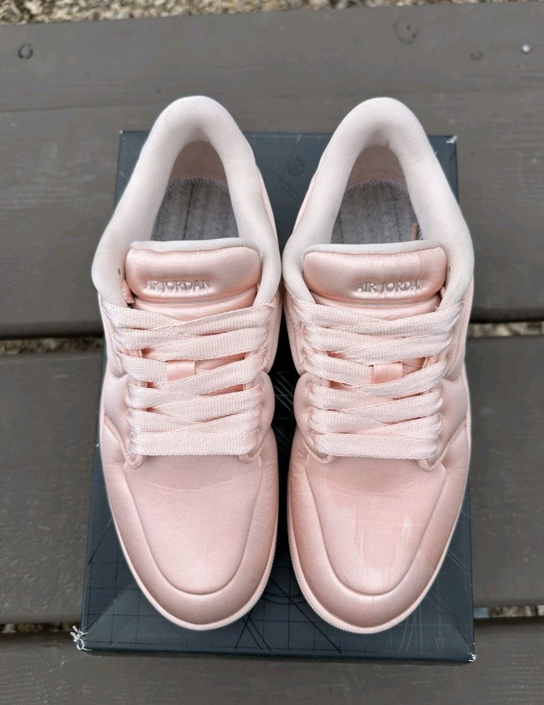 Jordan Brand Air Jordan Retro 1 Low Method Of Make Satin Guava Ice Wmns Size US 10.5 / IT 40.5 - 4 Thumbnail