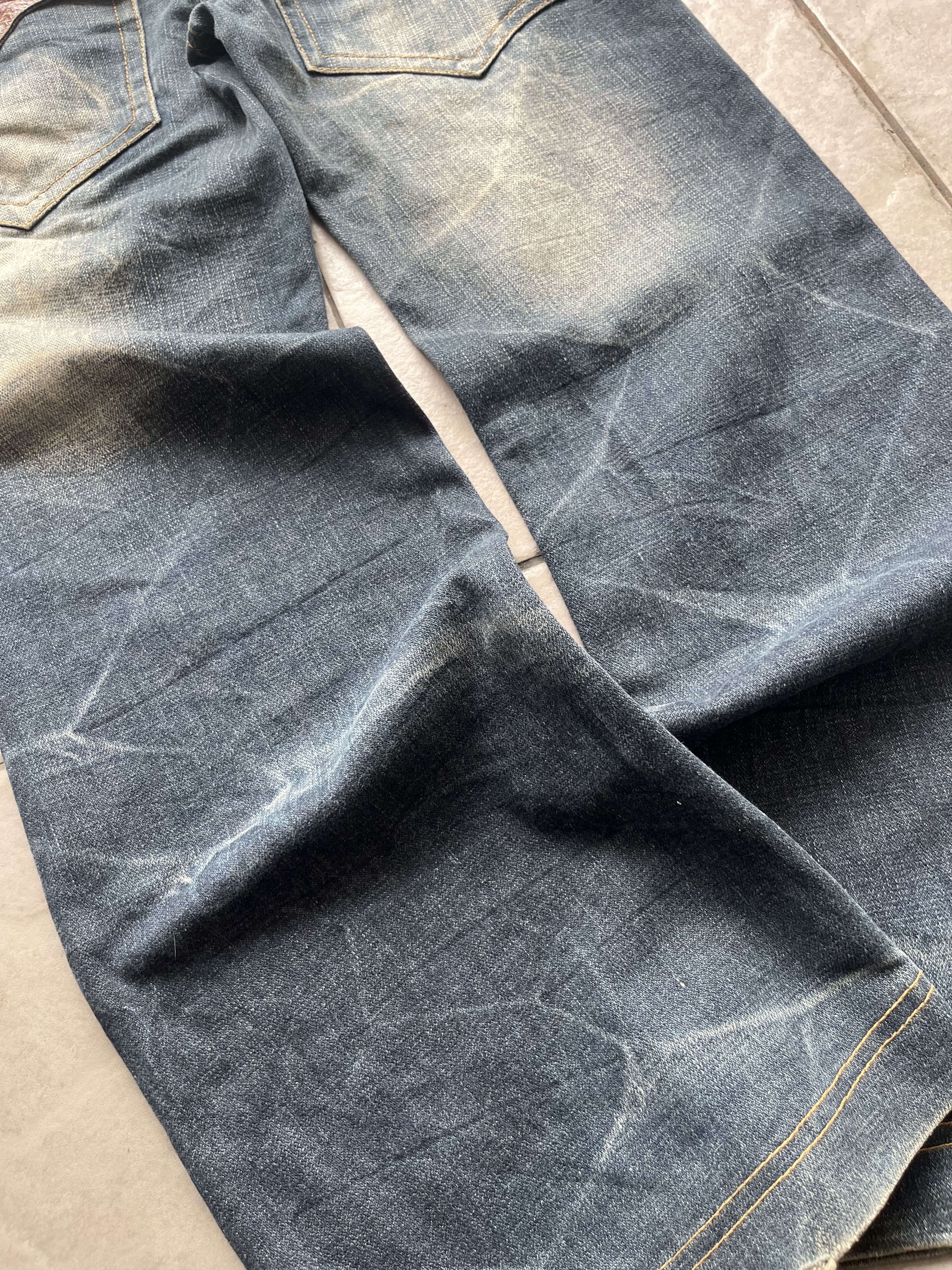 Japanese Brand 💥rare💥 jessy logan whisker washed flare jeans Size US 28 / EU 44 - 3 Thumbnail