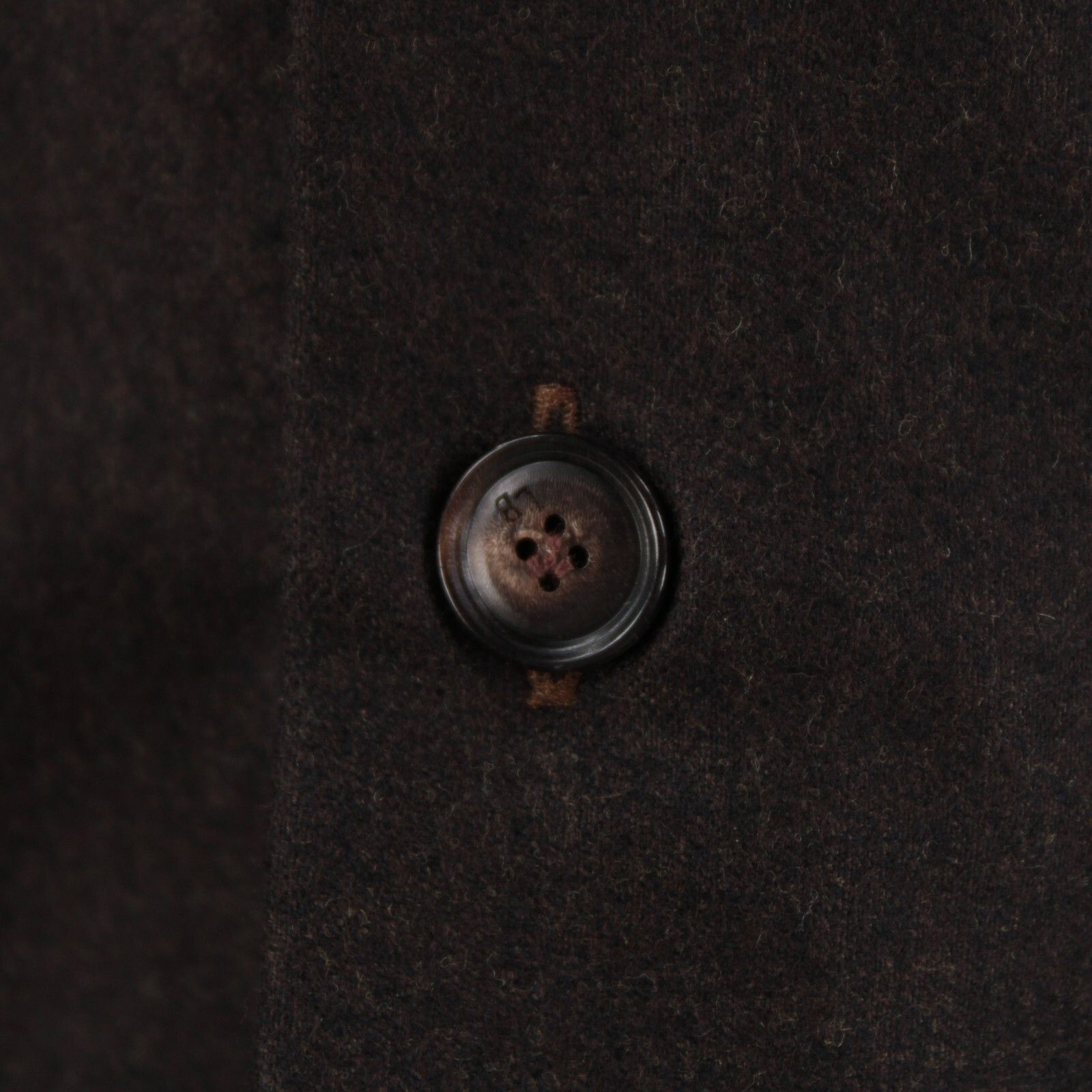 Luciano Barbera Luciano Barbera Overshirt Size L US In Brown Wool Size US L / EU 52-54 / 3 - 2 Thumbnail