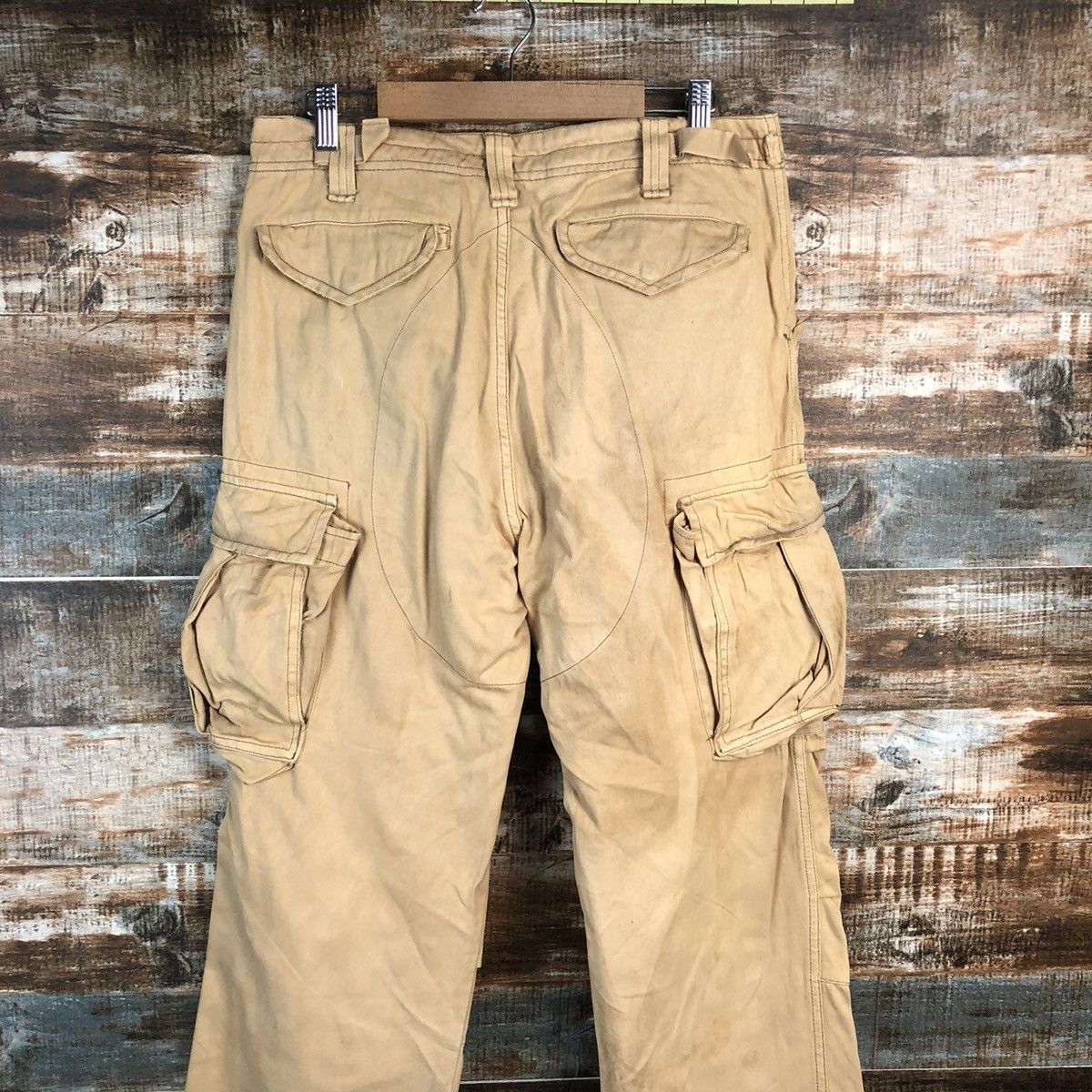 Japanese Brand DL Flash Report Brown Cargo Multipocket Pants #C117 Size US 30 / EU 46 - 14 Thumbnail