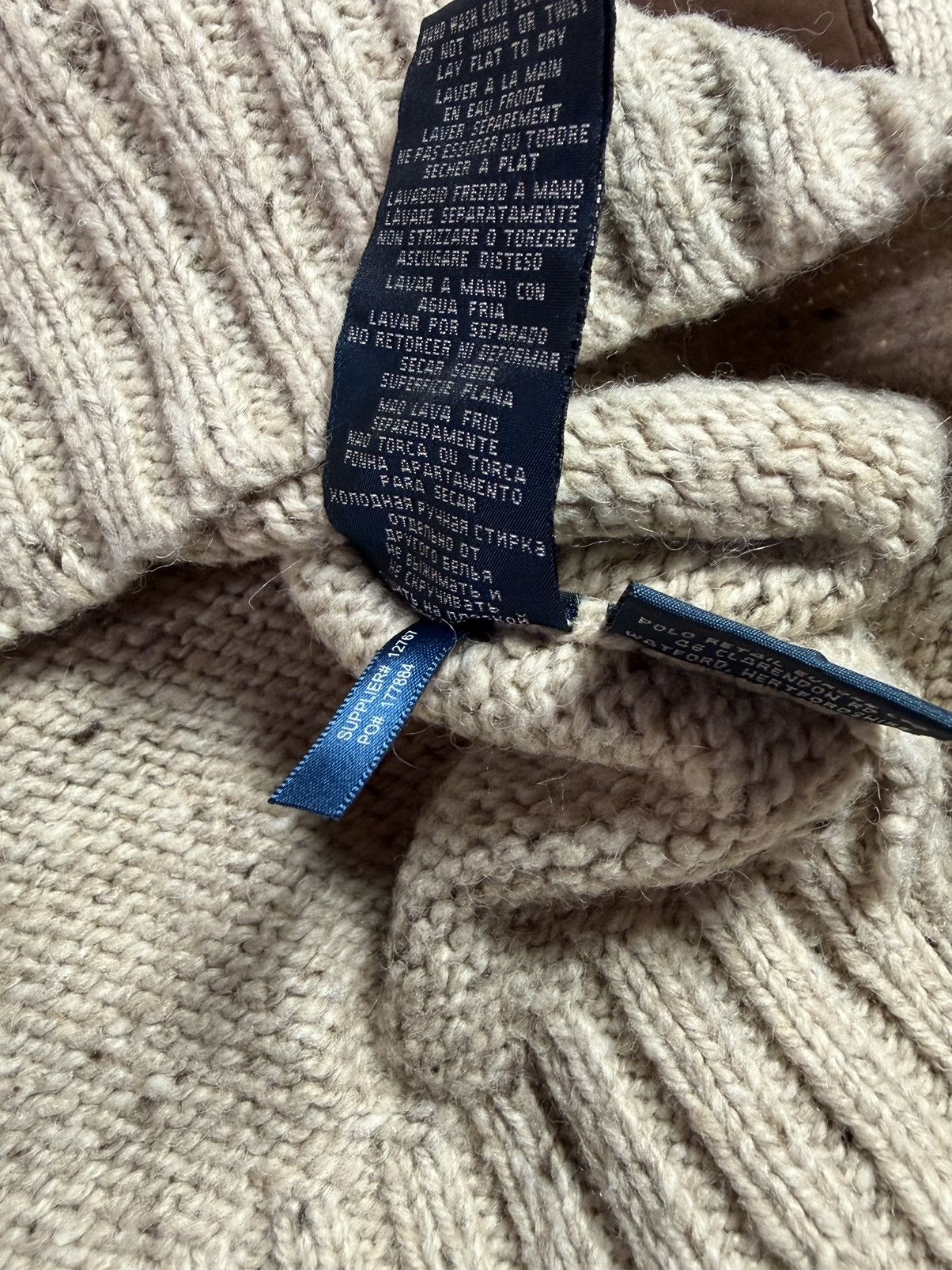 Polo Ralph Lauren Polo Ralph Lauren Wool Alpaca Oatmeal Elbow Patches Knit XL Size US XL / EU 56 / 4 - 13 Thumbnail