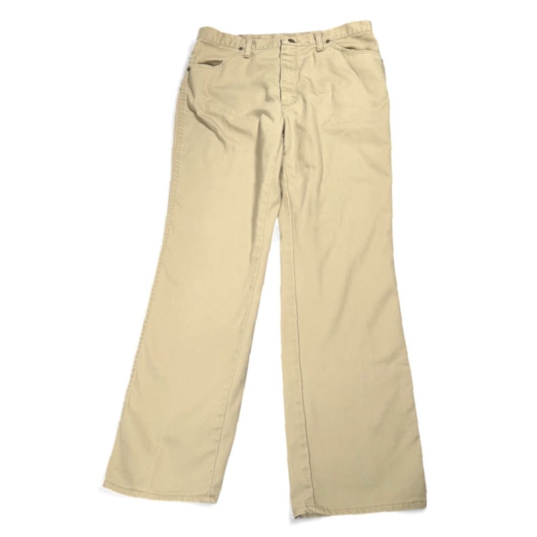 Vintage VINTAGE Rustler Pants Mens 34x31 Brown Regular Fit Workwear USA Made 80s Pant Size US 34 / EU 50 - 2 Thumbnail