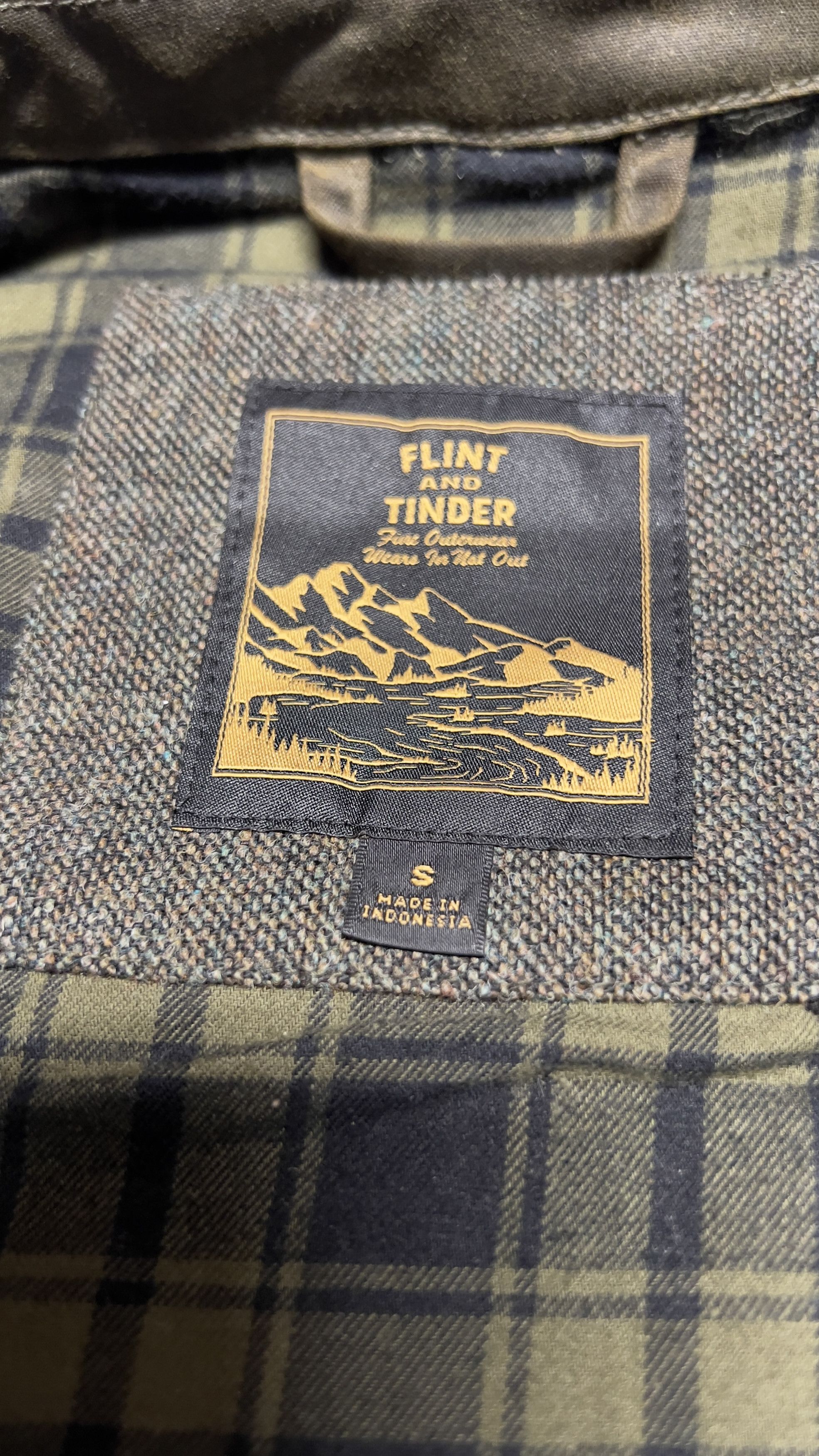 Flint And Tinder Flint & Tinder Flannel Lined Waxed Hudson Jacket Size US S / EU 44-46 / 1 - 6 Thumbnail