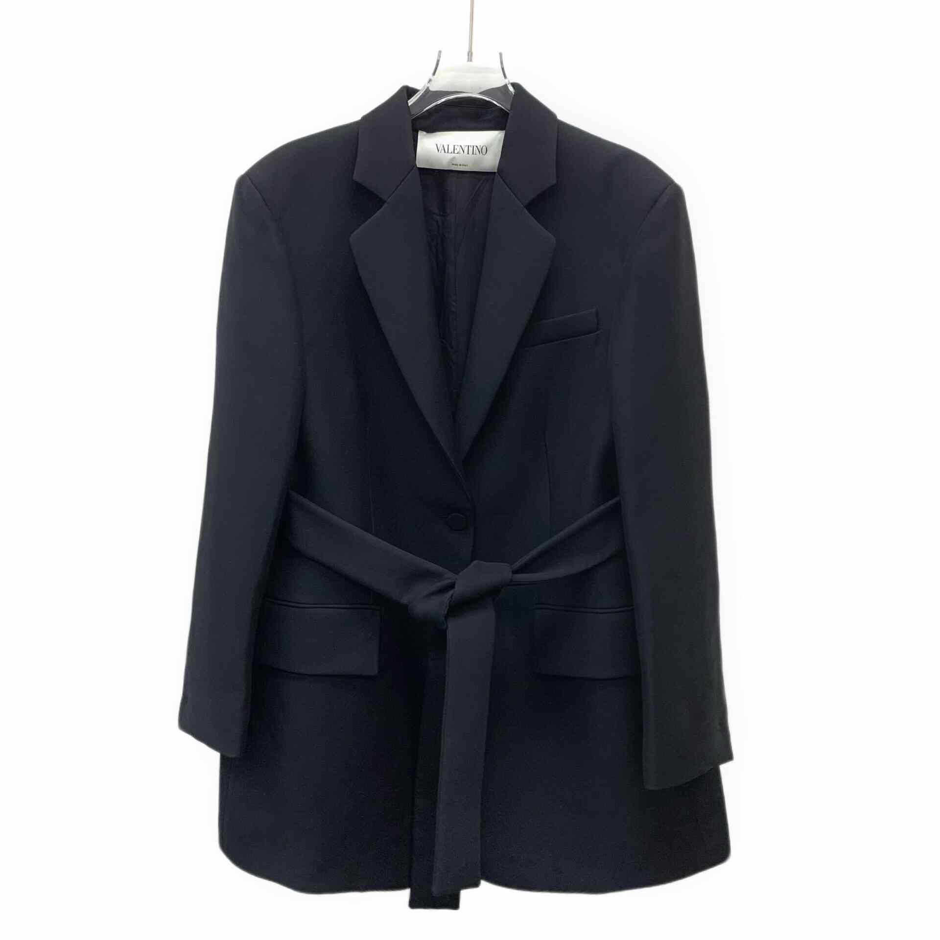 Valentino Valentino Black Jacket L Women Size L / US 10 / IT 46 - 1 Thumbnail