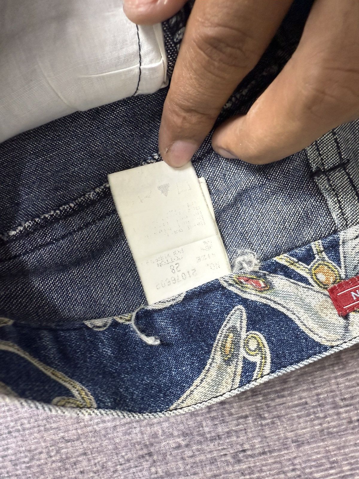 Kapital CHEVIGNON PACT WORK CUT AND PAST DENIM PANTS Size US 29 - 9 Thumbnail