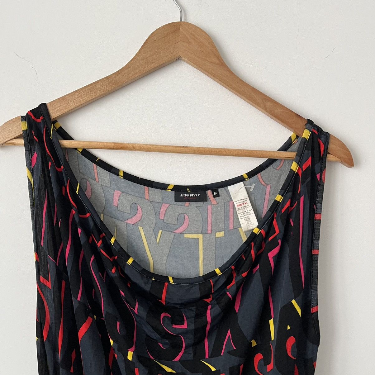 Miss Sixty Vintage Miss Sixty Monogram Dress Y2K Bodycon Logo Print Size S / US 4 / IT 40 - 2 Thumbnail