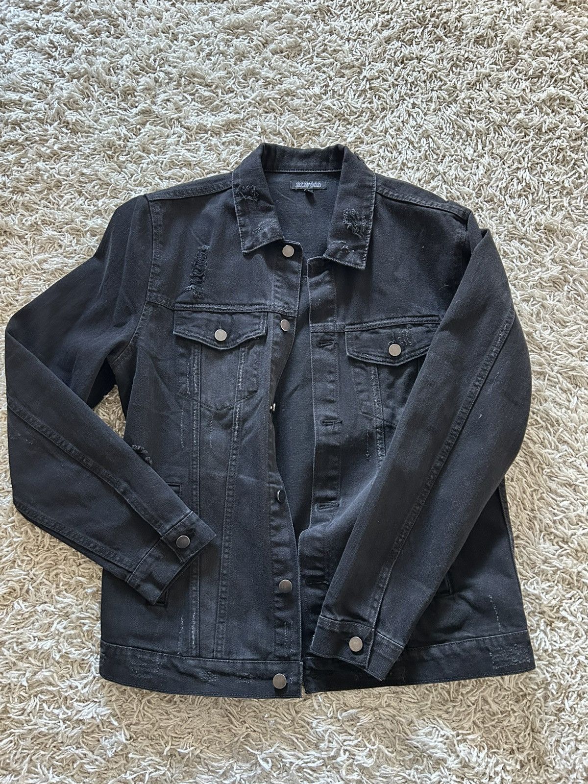 Elwood Elwood black denim jacket brand new size L Size US L / EU 52-54 / 3 - 1 Thumbnail