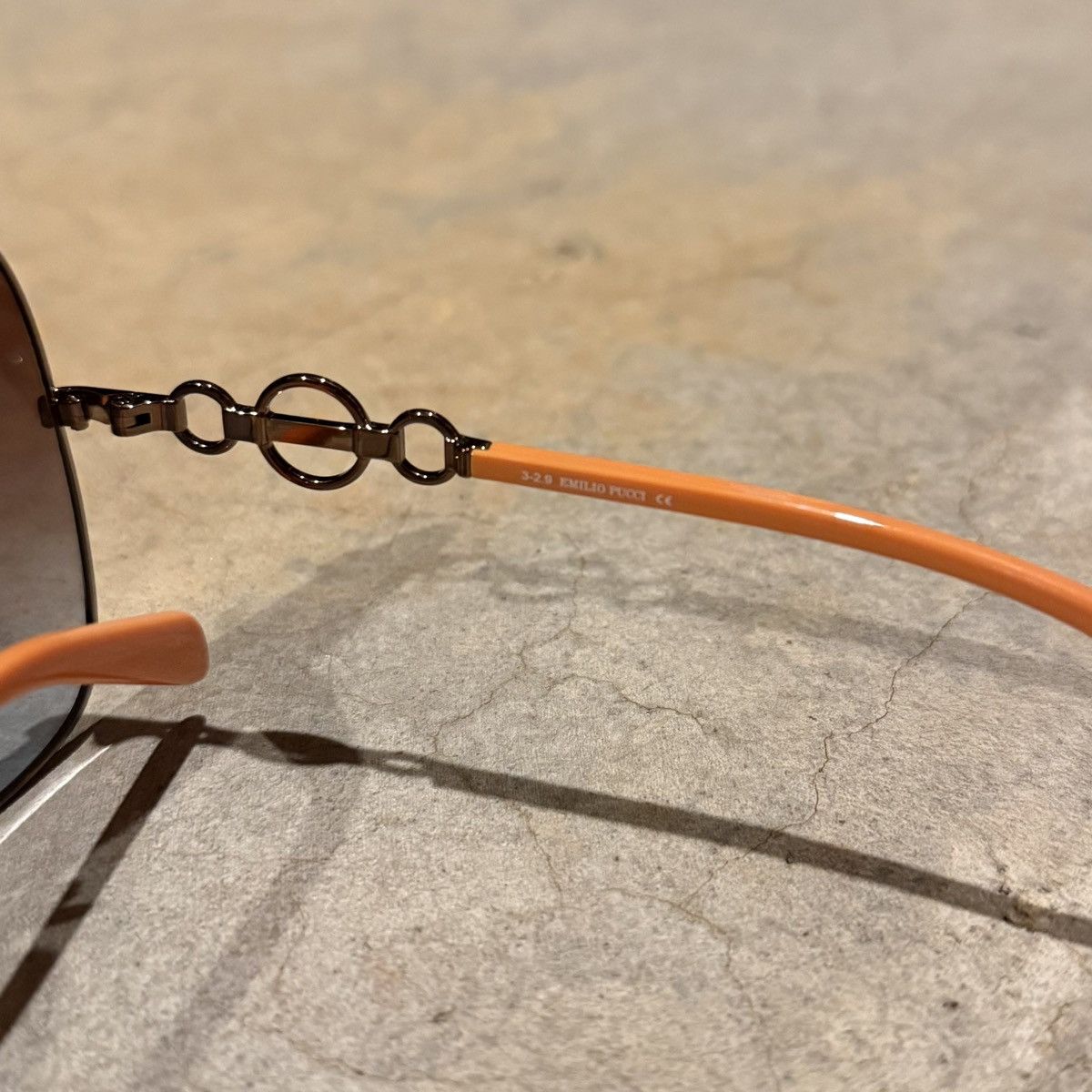 Other Emilio Pucci Butterfly Frame Gradient Lens Sunglasses Orange Size ONE SIZE - 11 Thumbnail