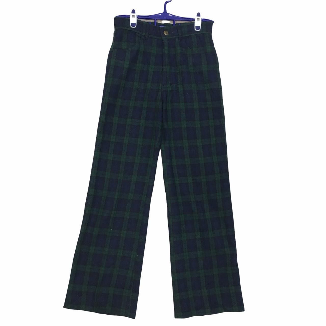 Vintage Vtg FARAH Plaid Pants Fabric Made in Italy Streetwear Size 26" / US 2 / IT 38 - 1 Thumbnail