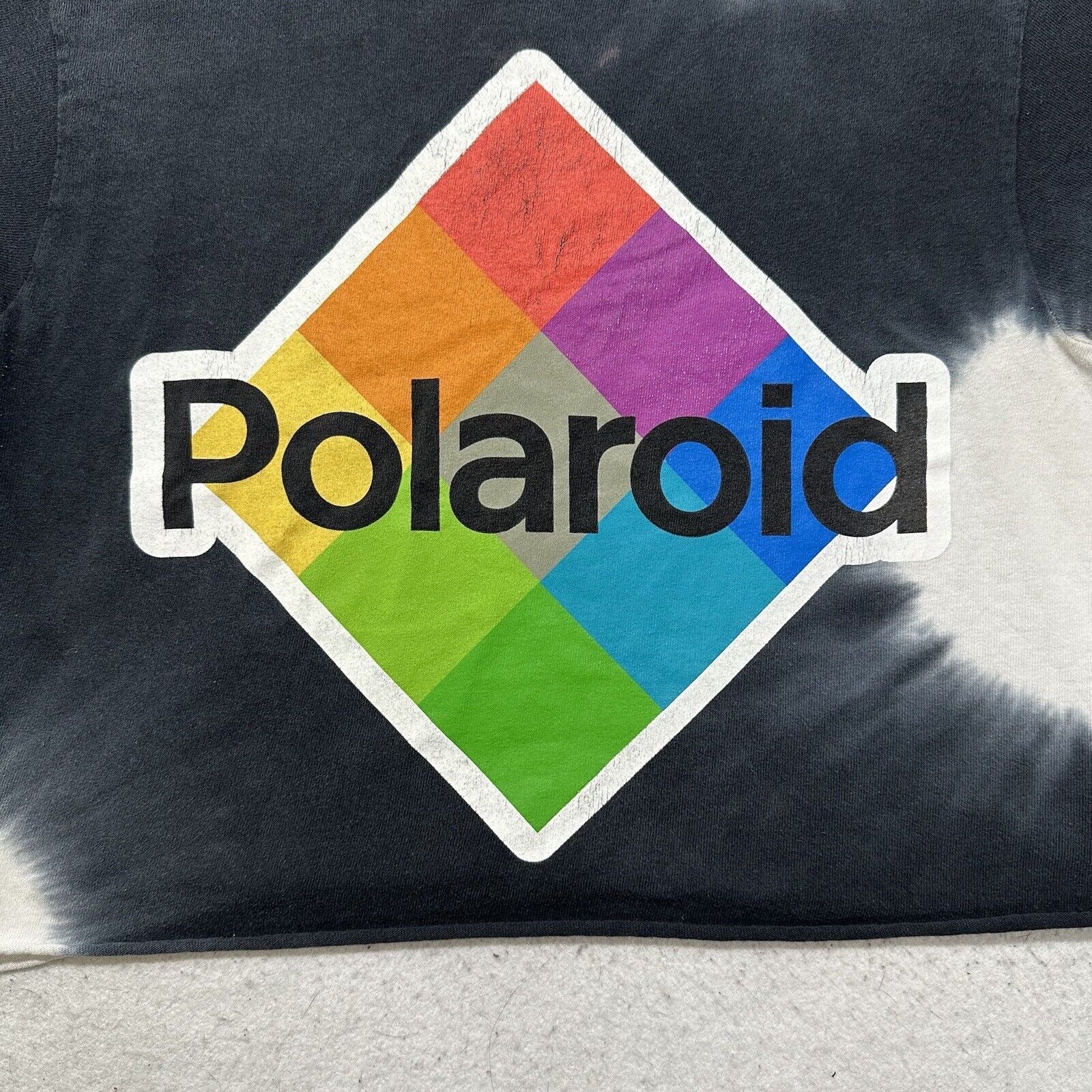 Polaroid Polaroid Small Graphic T Shirt Retro Black Cropped Tee Size S / US 4 / IT 40 - 2 Thumbnail