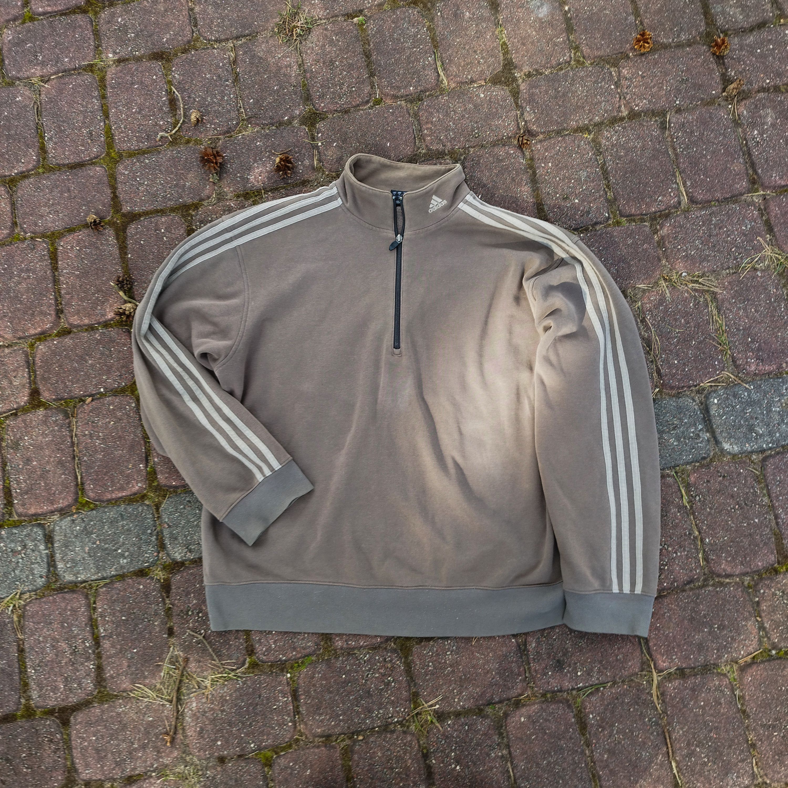 🔥 Rare Vintage Adidas Half Zip sweatshirt pattinson