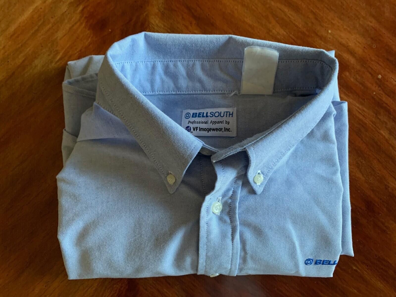 Other BellSouth XL Men's Light Blue Long Sleeve Button Up Shirt Size US XL / EU 56 / 4 - 7 Thumbnail