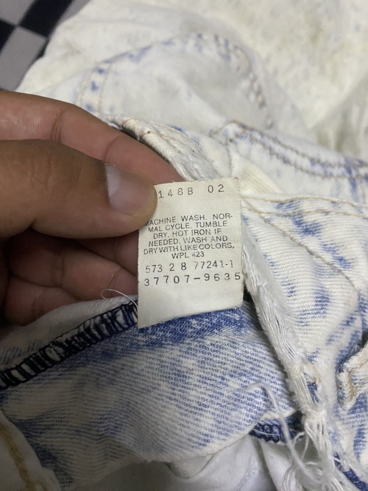 Levi's × Levi's Vintage Clothing × Vintage Vintage Levis Acid Wash Short Pants Size US 30 / EU 46 - 5 Thumbnail