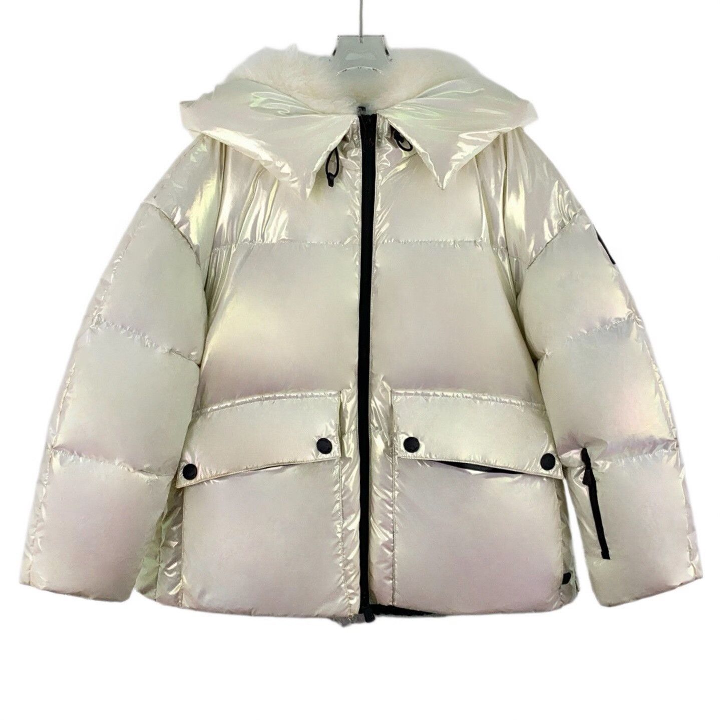 Moncler Moncler White Down Jacket XS Women Size XS / US 0-2 / IT 36-38 - 1 Thumbnail