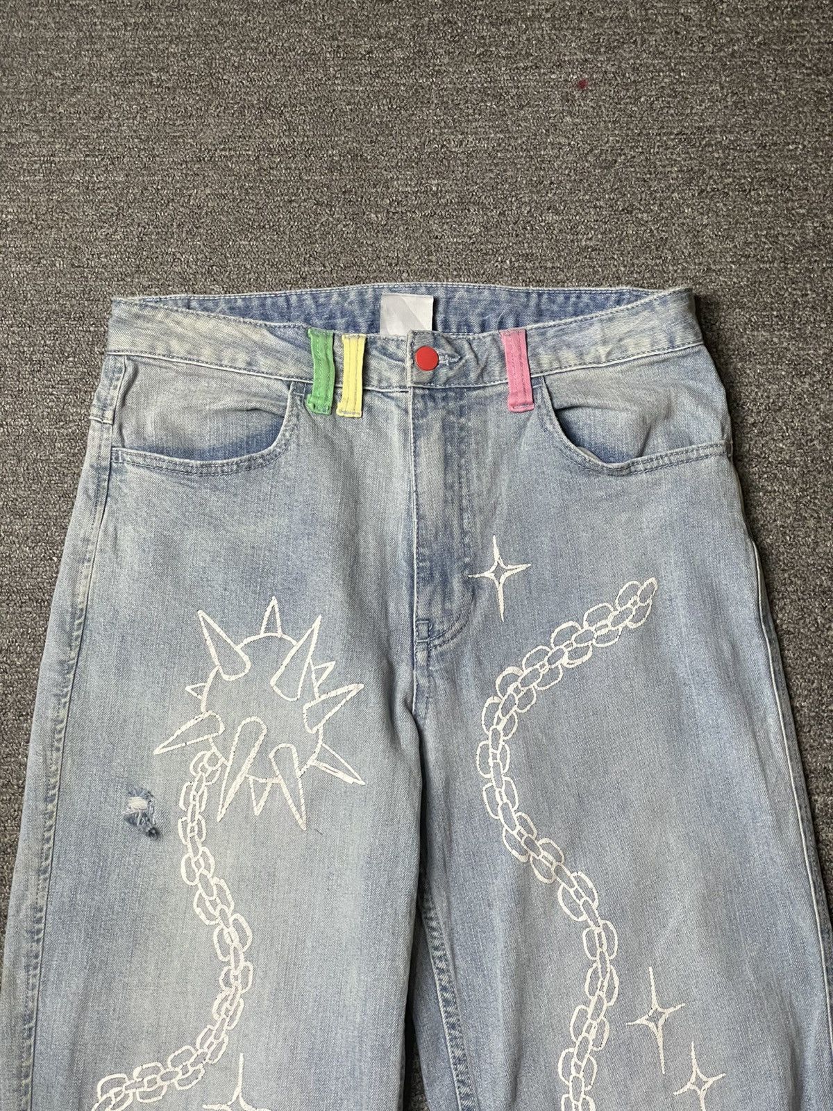 Japanese Brand × Vintage SALEM7 Morningstar Denim Jeans (92) Size US 32 / EU 48 - 7 Thumbnail