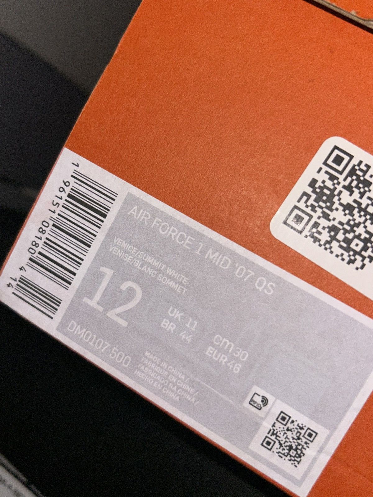 Nike nike air force 1 mid QS venice Size US 12 / EU 45 - 7 Thumbnail