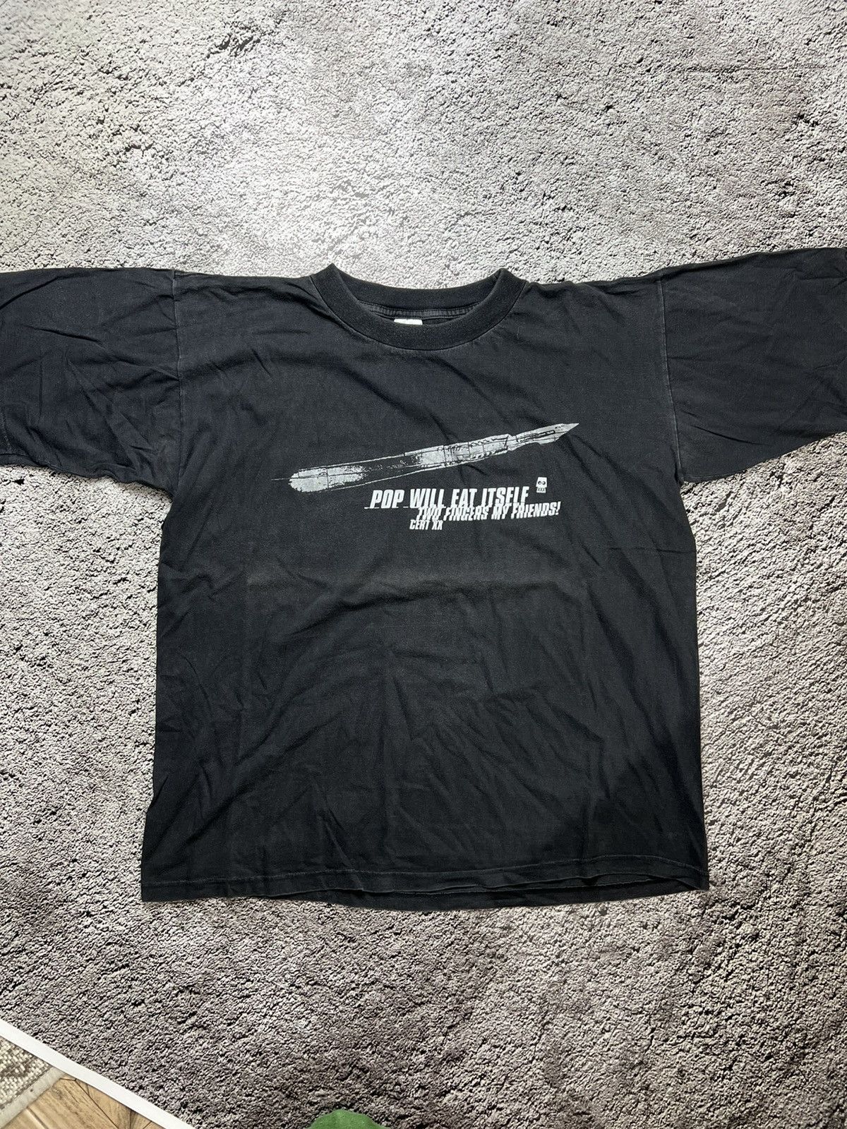 Band Tees 1995 PWEI Pop will eat itself two fingers my friend tour tee Size US XL / EU 56 / 4 - 1 Thumbnail