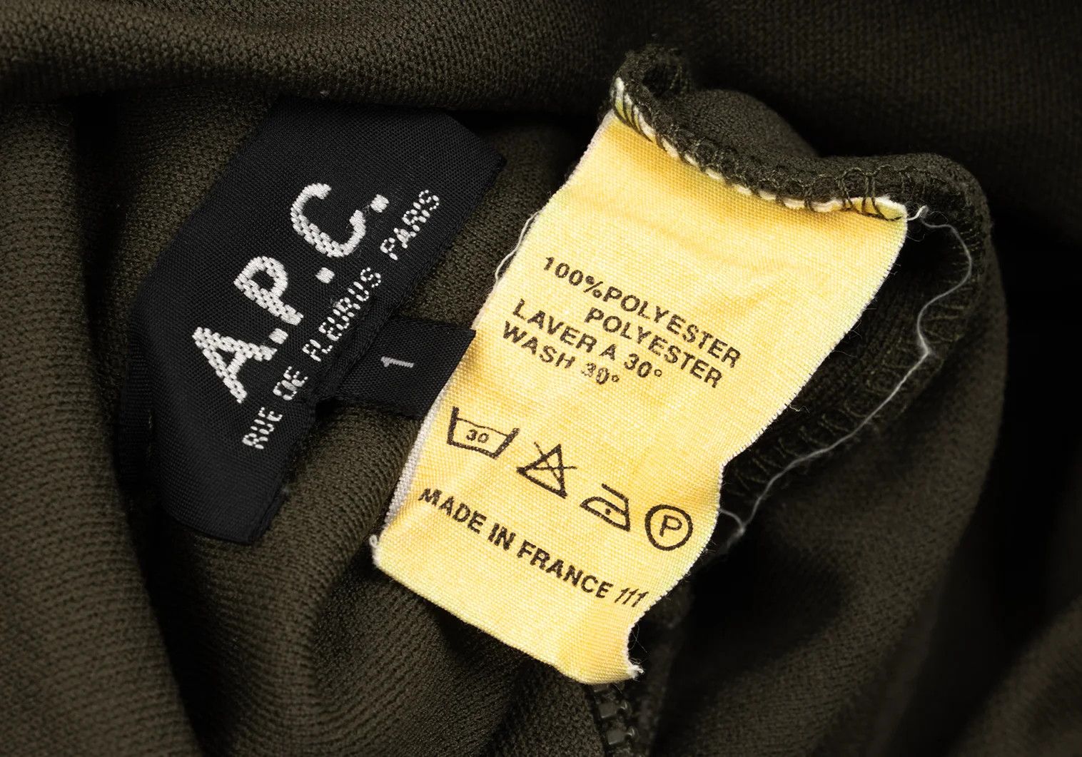 A.P.C. Poly Track Jacket in Olive Color Size US XXS / EU 40 - 13 Thumbnail