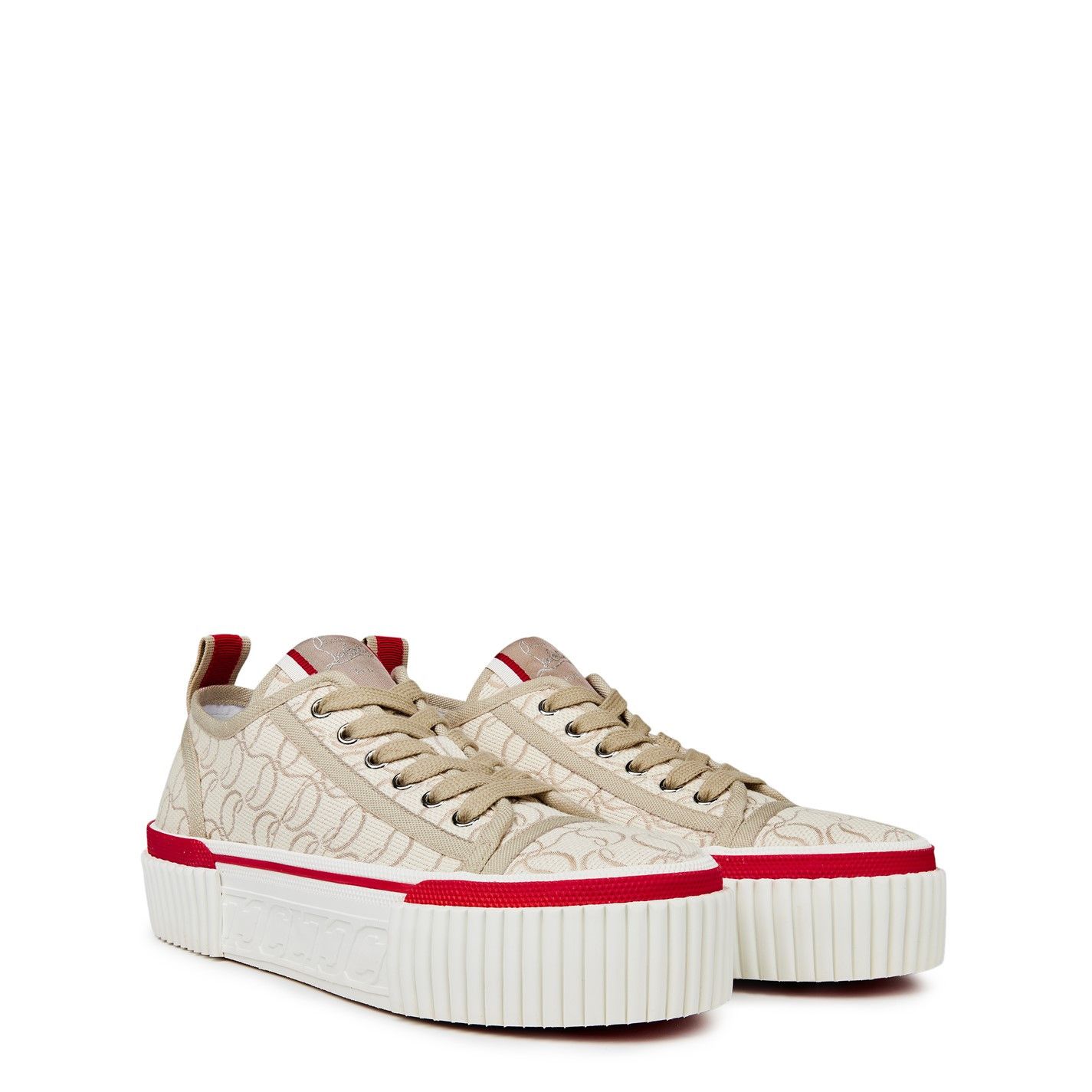 Christian Louboutin Super Pedro Cl Platform Sneakers Size US 11 / IT 41 - 4 Thumbnail