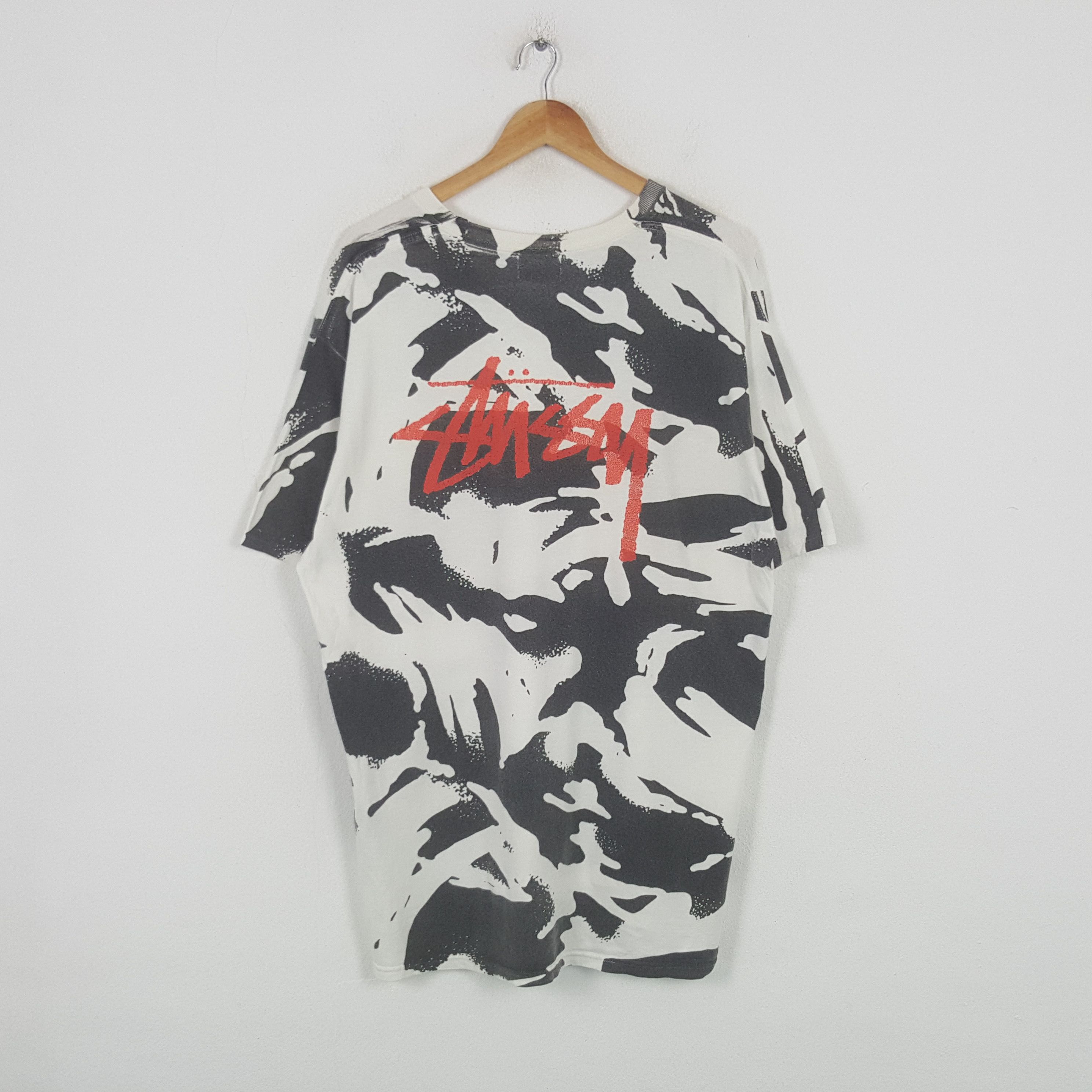 Stussy Vintage Stussy American Streetwear Overprint Tshirt RR8 Size US XXL / EU 58 / 5 - 1 Thumbnail
