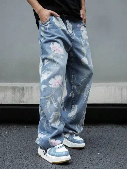 Jean Furuya x Kamon Vintage Unique Printed Jeans Loose Fit Size US 32 / EU 48 - 3 Thumbnail