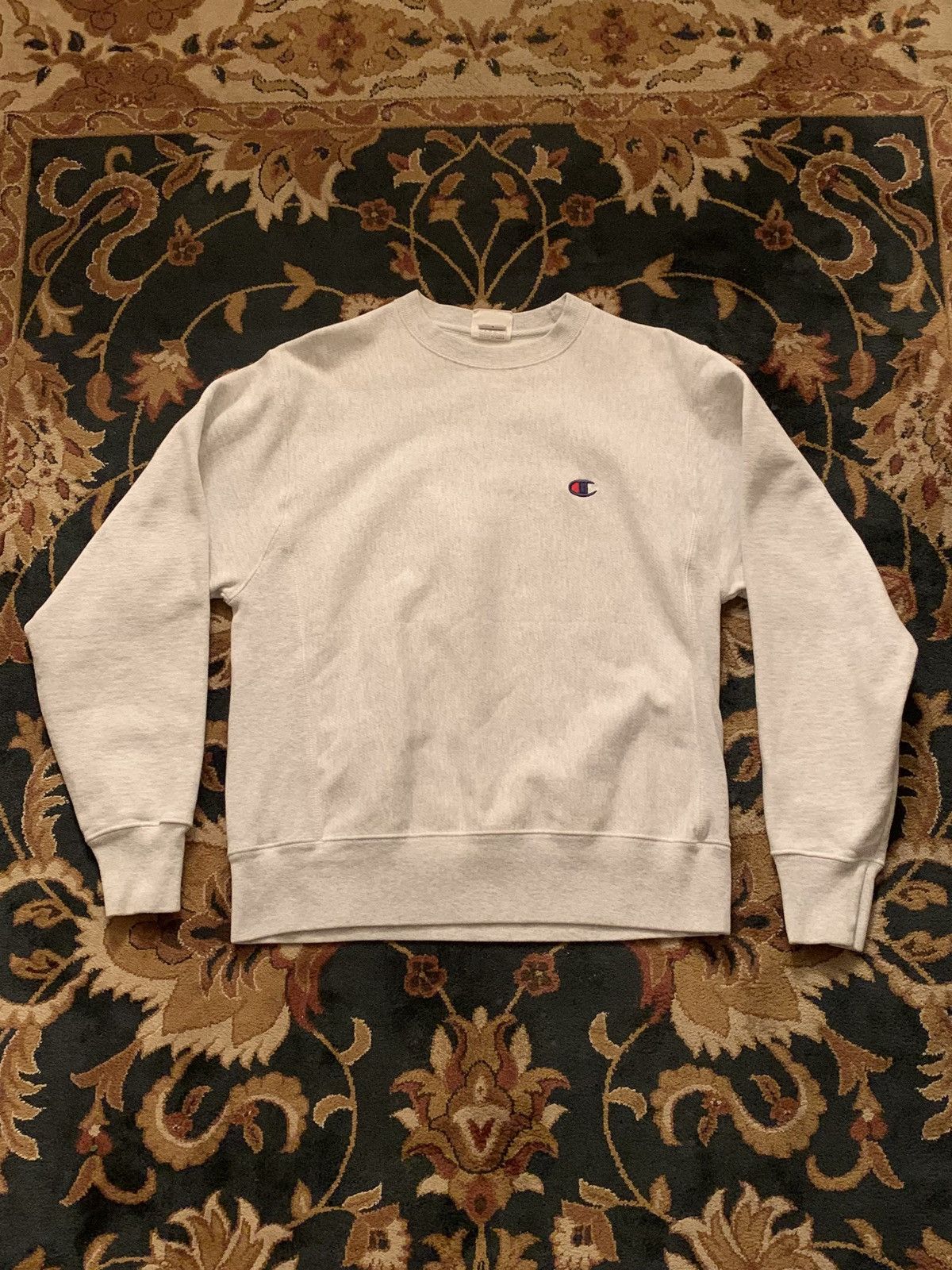 Champion Vintage Y2K Champion Reverse Weave Light Grey LS Sweatshirt Size M / US 6-8 / IT 42-44 - 1 Thumbnail
