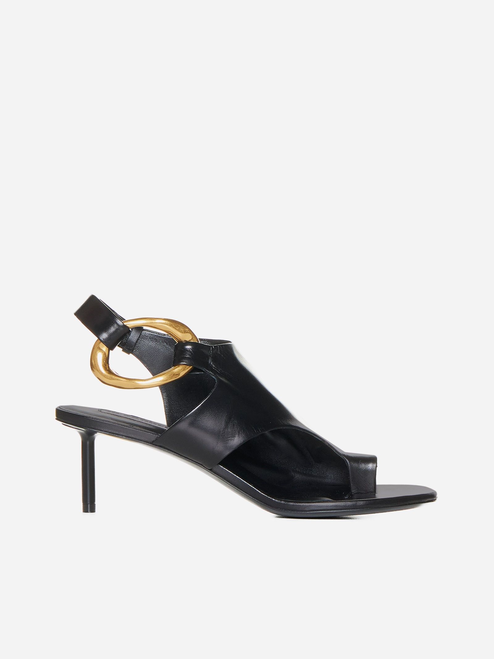 o1w1db10825 Leather Sandals in Black