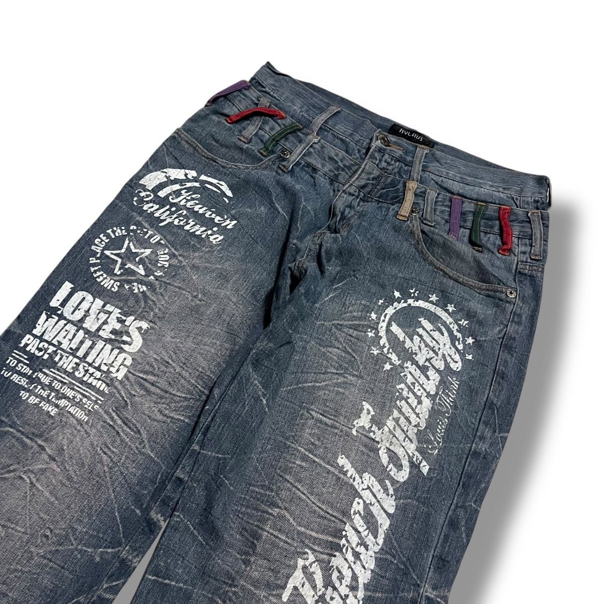 If Six Was Nine VINTAGE NYLAUS DOUBLE WAIST STONE WASH DENIM PANT Size US 32 / EU 48 - 7 Thumbnail
