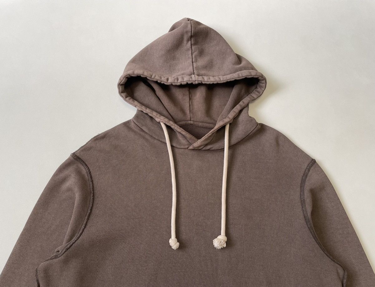 Maison Margiela S/S 19 Inside Out Seam Washed Cotton Hoodie Size US M / EU 48-50 / 2 - 4 Thumbnail