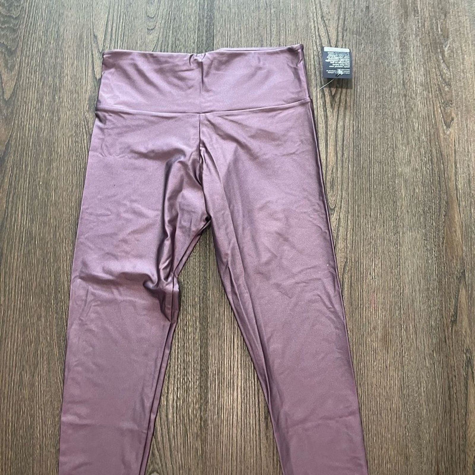 Vintage NWT Onzie Tonal High Rise Athletic Leggings Purple Size XL Size 31" - 2 Thumbnail