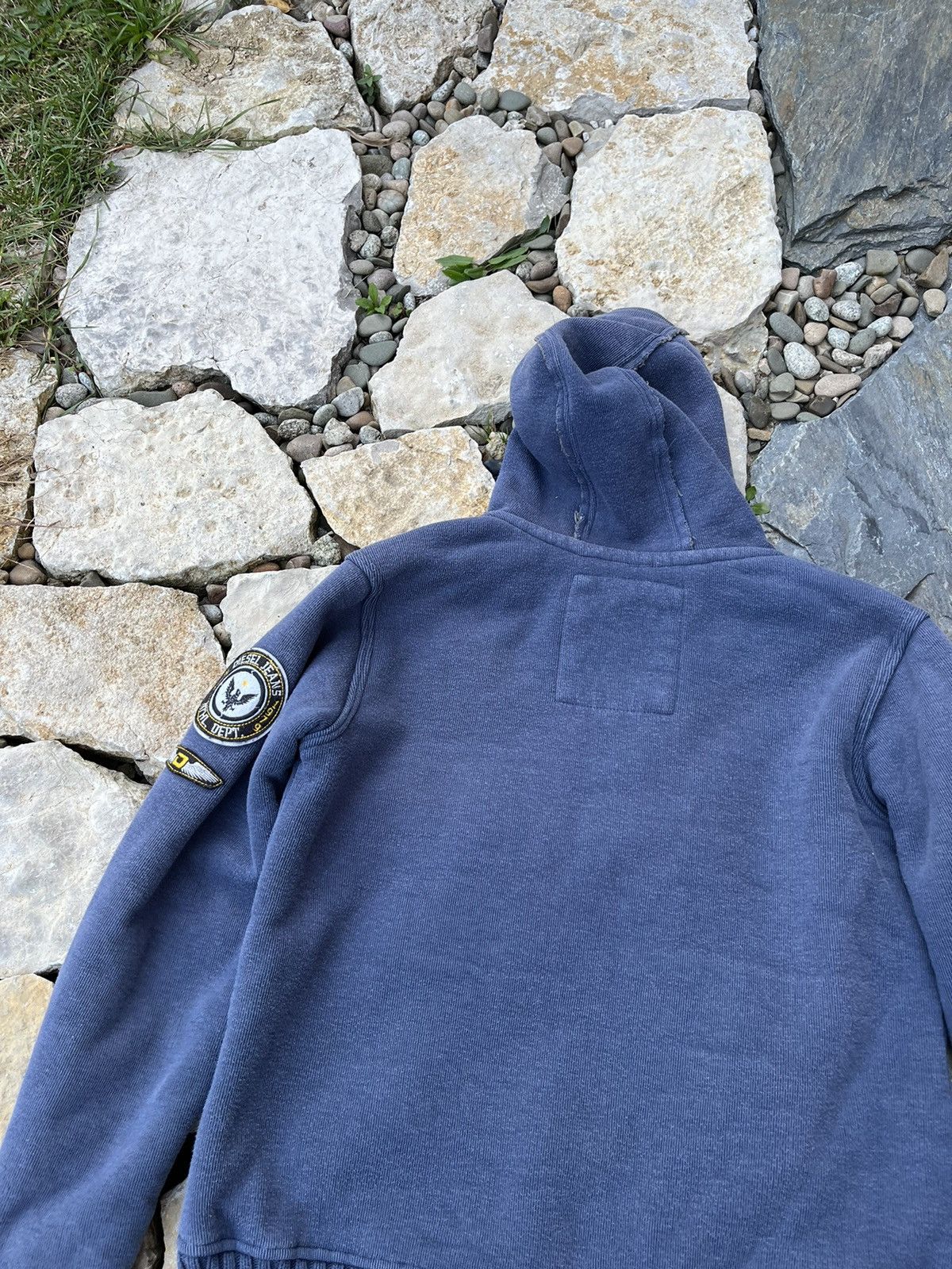 Diesel × Vintage Vintage Diesel jeans y2k heavy fur zip hoodie sherpa jacket Size US M / EU 48-50 / 2 - 22 Thumbnail