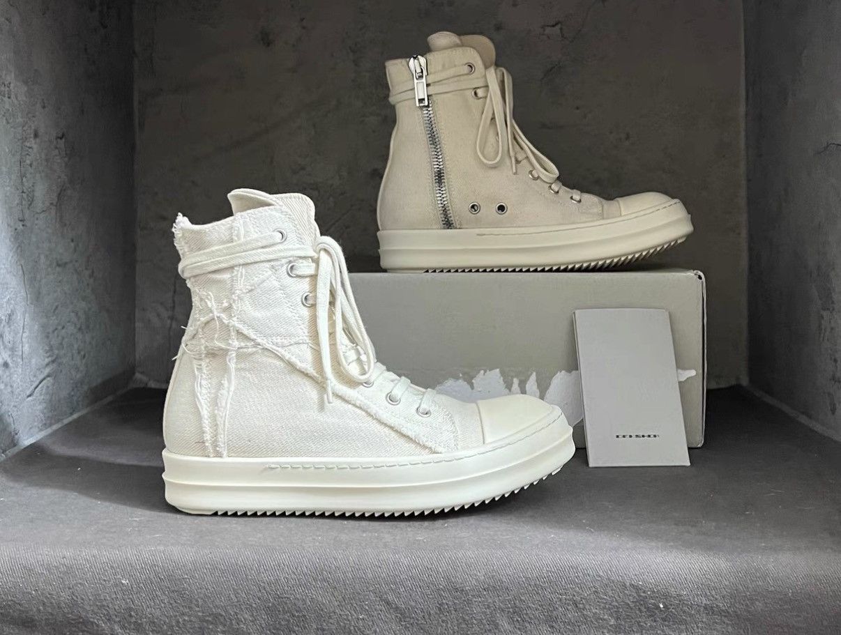 Rick Owens Rick Owens DRKSHDW Canvas Pentagram Panel Sneakers Size US 5 / IT 35 - 5 Thumbnail