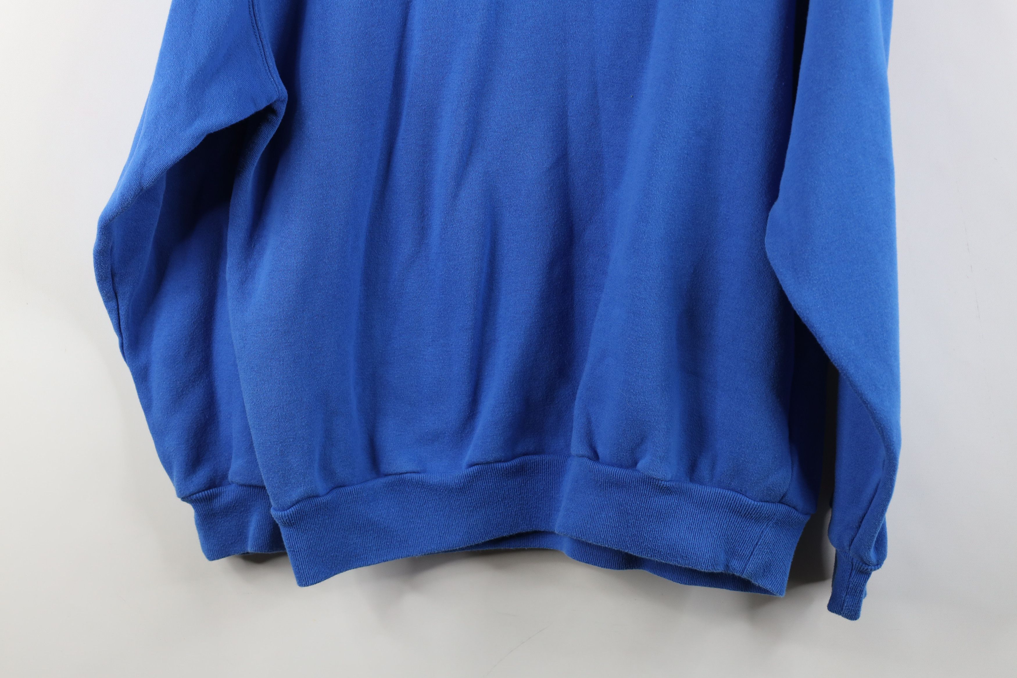 Vintage Vintage 90s Christmas Santa Claus Layered Sweatshirt Blue Size L / US 10 / IT 46 - 12 Thumbnail