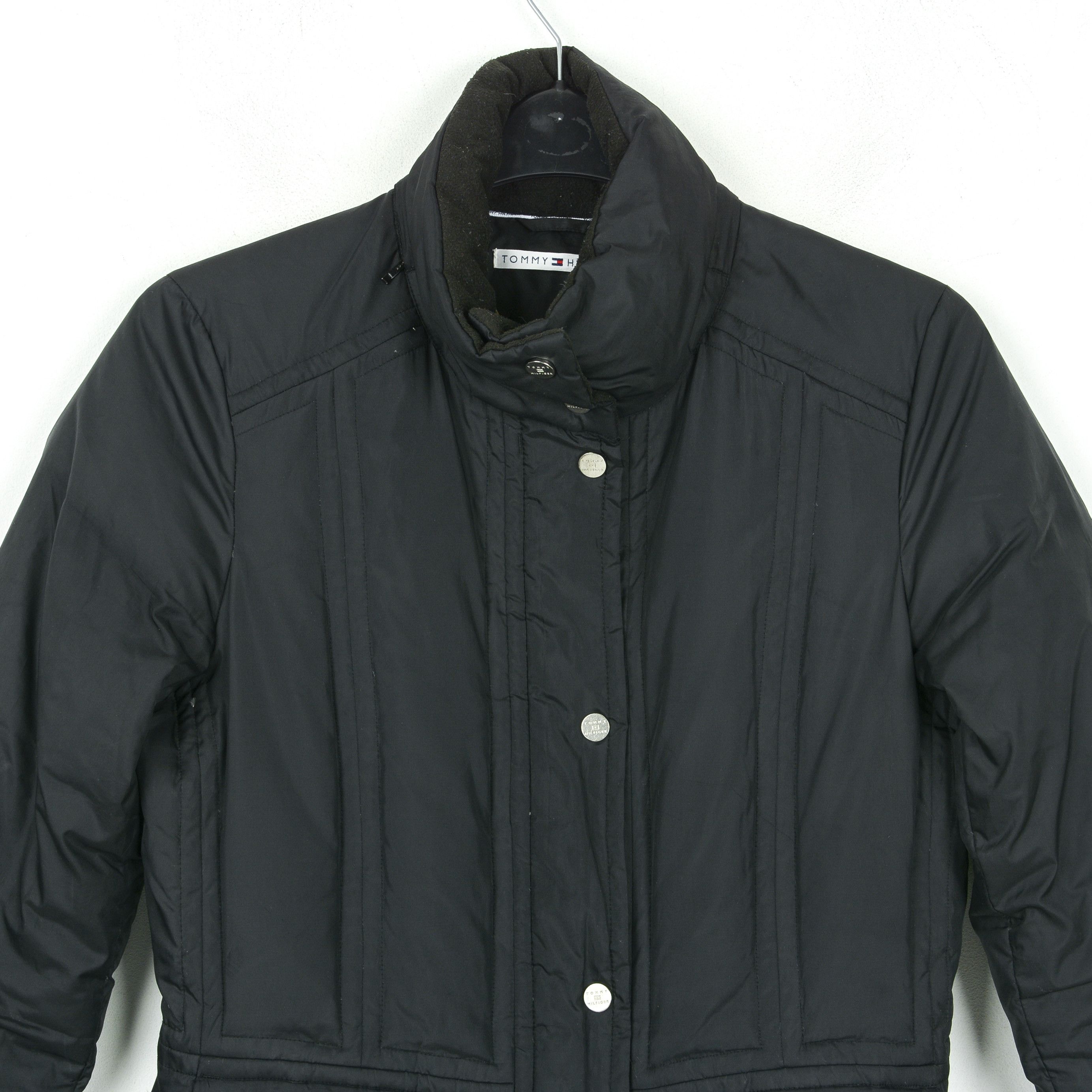 Tommy Hilfiger Down Feather Insulated Coat Padded Jacket Zip Parka Hooded Size M / US 6-8 / IT 42-44 - 3 Thumbnail
