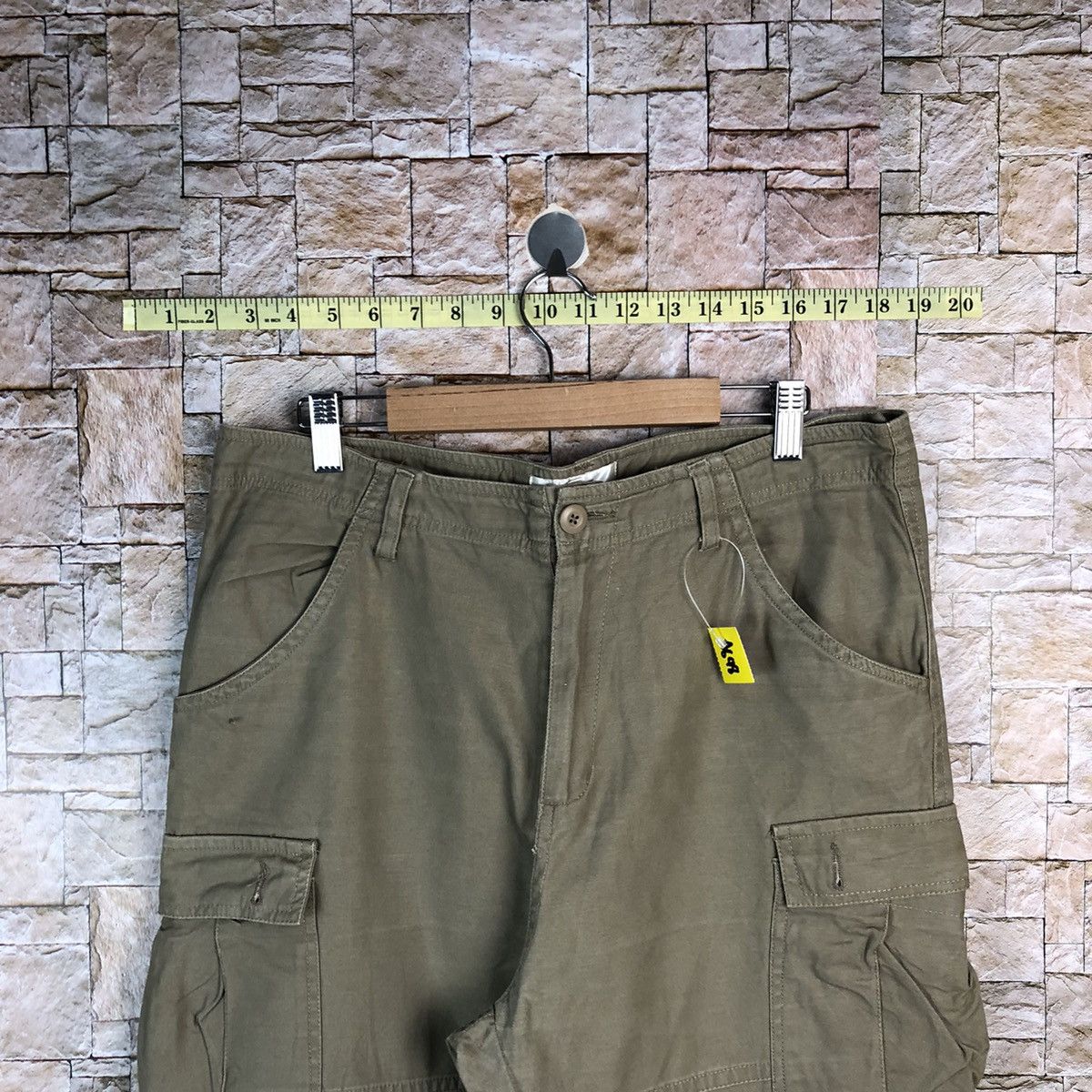 Japanese Brand Fullile Green utility tactical Cargo Multipocket Pants #A648 Size US 34 / EU 50 - 4 Thumbnail