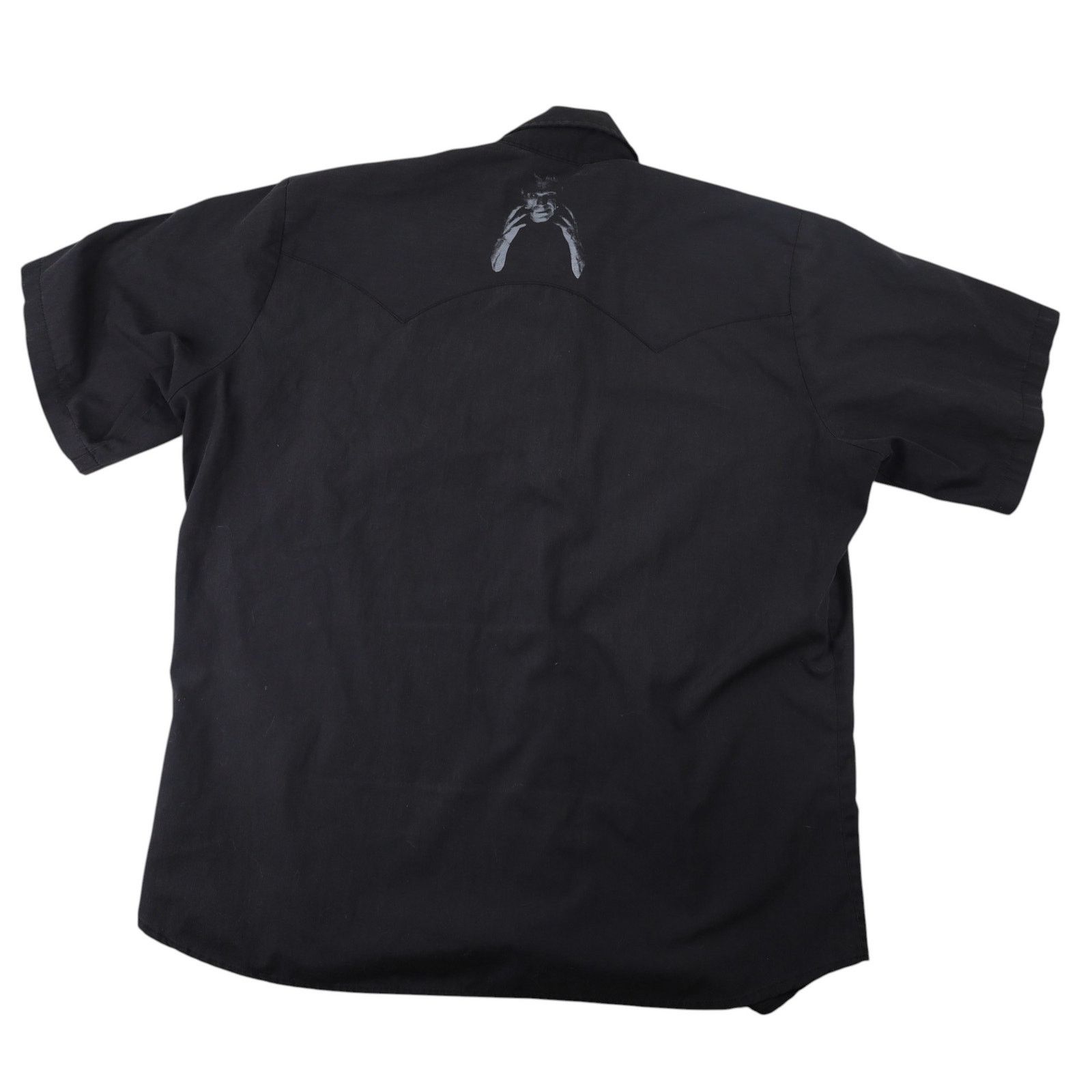 Vintage VTG Y2k Felon Pearl Snapdown Frankenstein Rockabilly Shirt Size US XL / EU 56 / 4 - 11 Thumbnail
