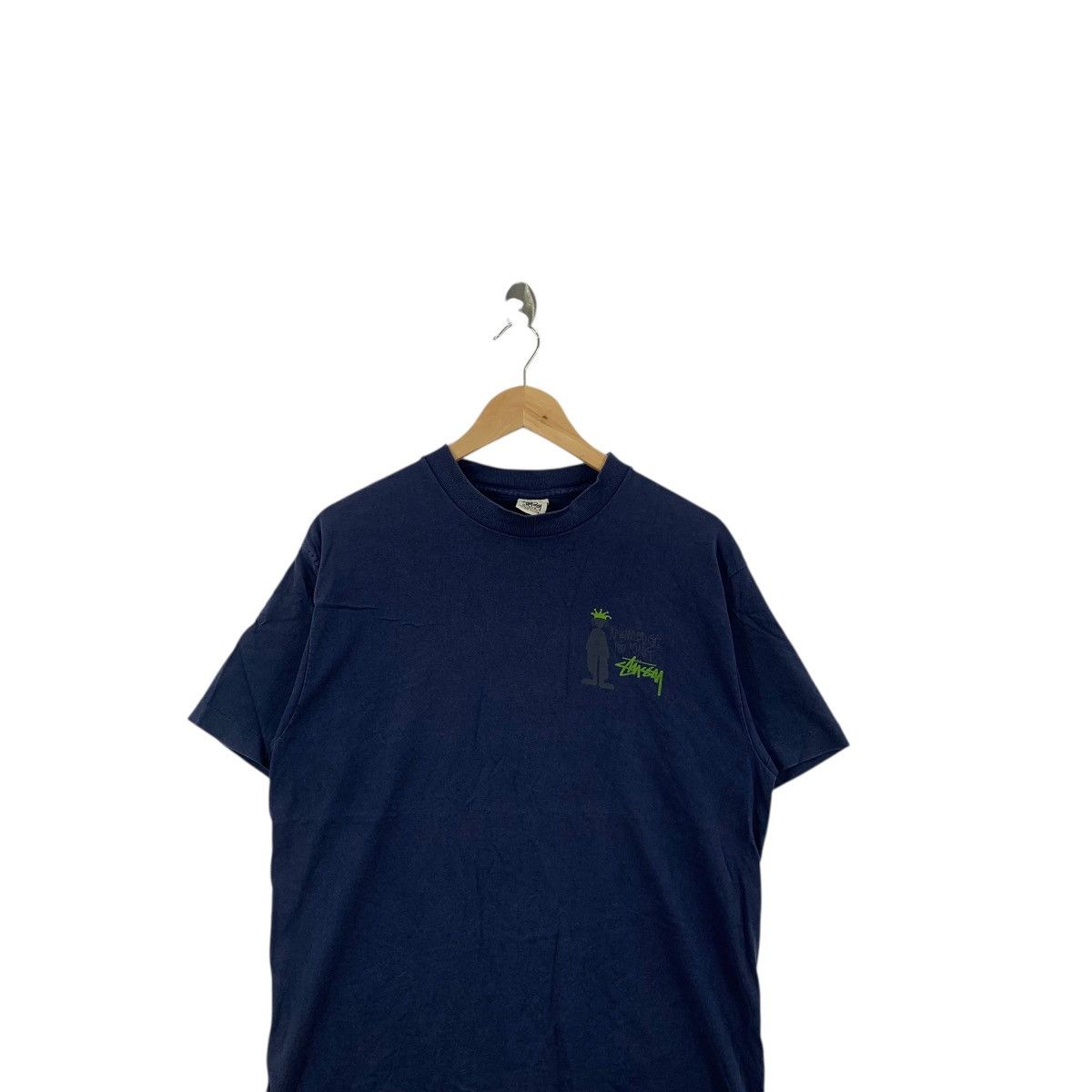 Stussy Vintage 90s STUSSY KNOWLEDGE IS KING Skateboard Tee Shirt Size US L / EU 52-54 / 3 - 3 Thumbnail