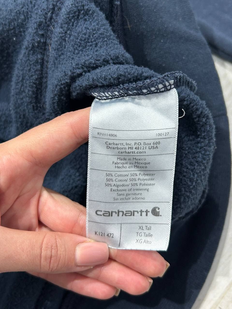 Carhartt Vintage Carhartt Hoodie 90s Distrissed Size US XL / EU 56 / 4 - 9 Thumbnail