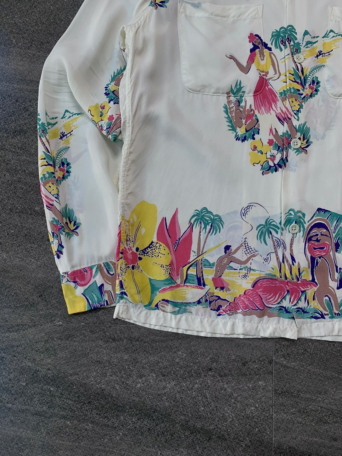 Sun Surf Double Pocket Aloha Long Sleeve Shirt Size US S / EU 44-46 / 1 - 4 Thumbnail