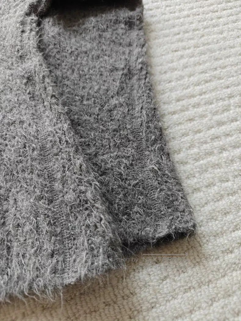 Our Legacy Our Legacy Solid Color Chunky Knit Round Neck Pullover Swe Size XS / US 0-2 / IT 36-38 - 4 Thumbnail