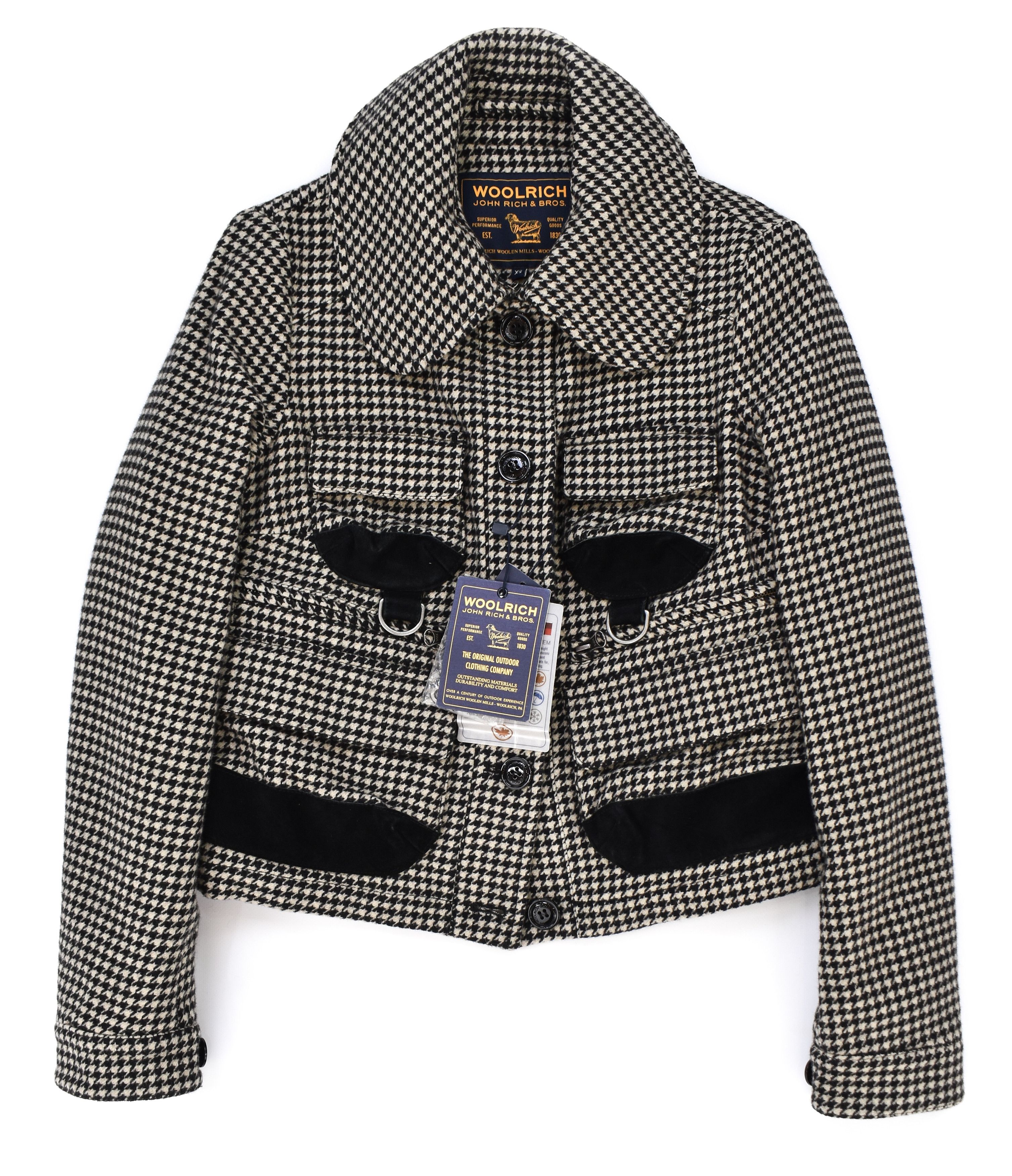 NWT! WOOLRICH Clayton Jacket Hunting Fishing Houndstooth