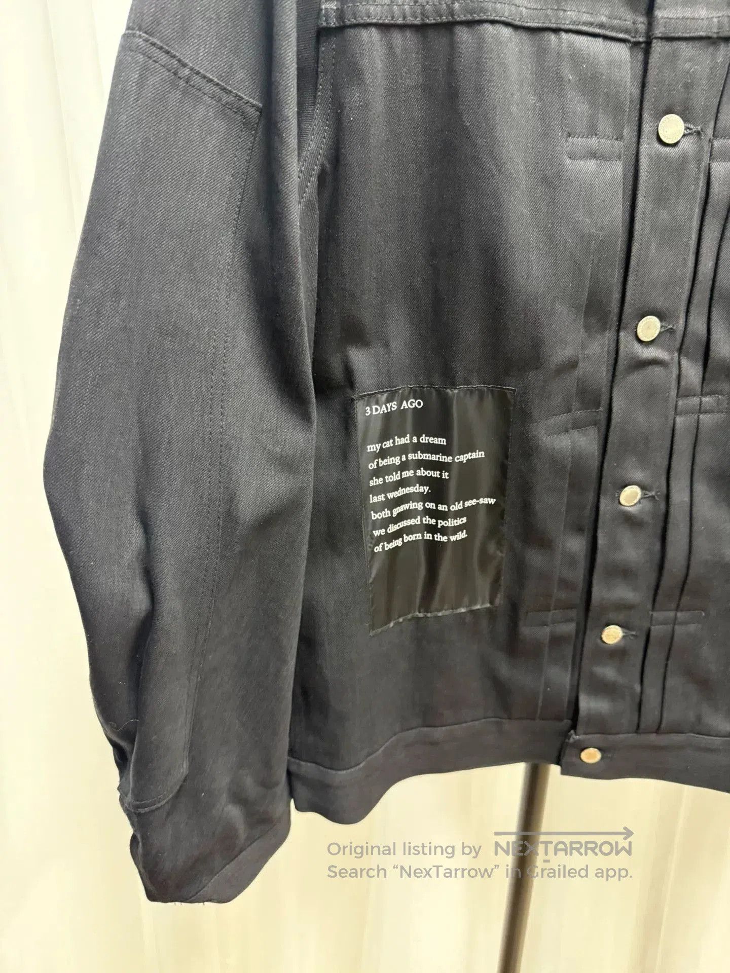 Comme des Garcons Homme Deux soloist black oversized jacket size S. Size US S / EU 44-46 / 1 - 2 Thumbnail