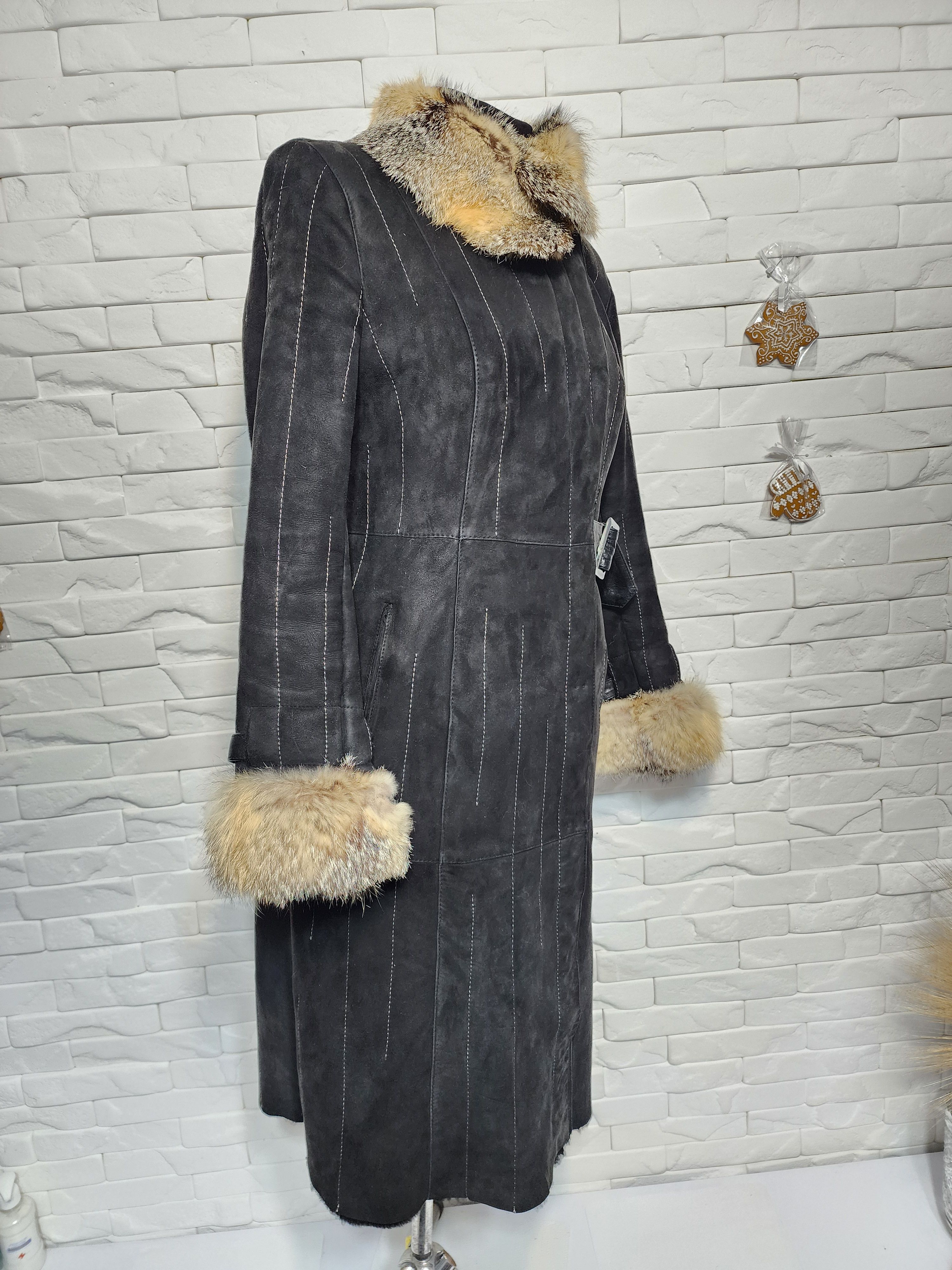 Furla Black Sheepskin Coat: Women's Genuine Fur, Size S / US 4 / IT 40 - 3 Thumbnail