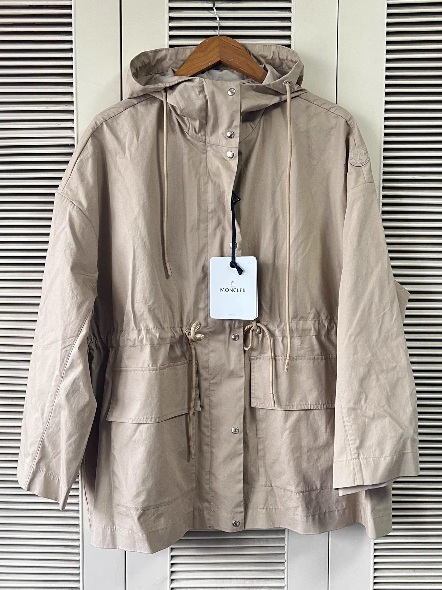 Moncler Moncler GAILLON Women's Khaki Hooded Coat 00 Size XXS / US 00 / IT 34 - 1 Thumbnail